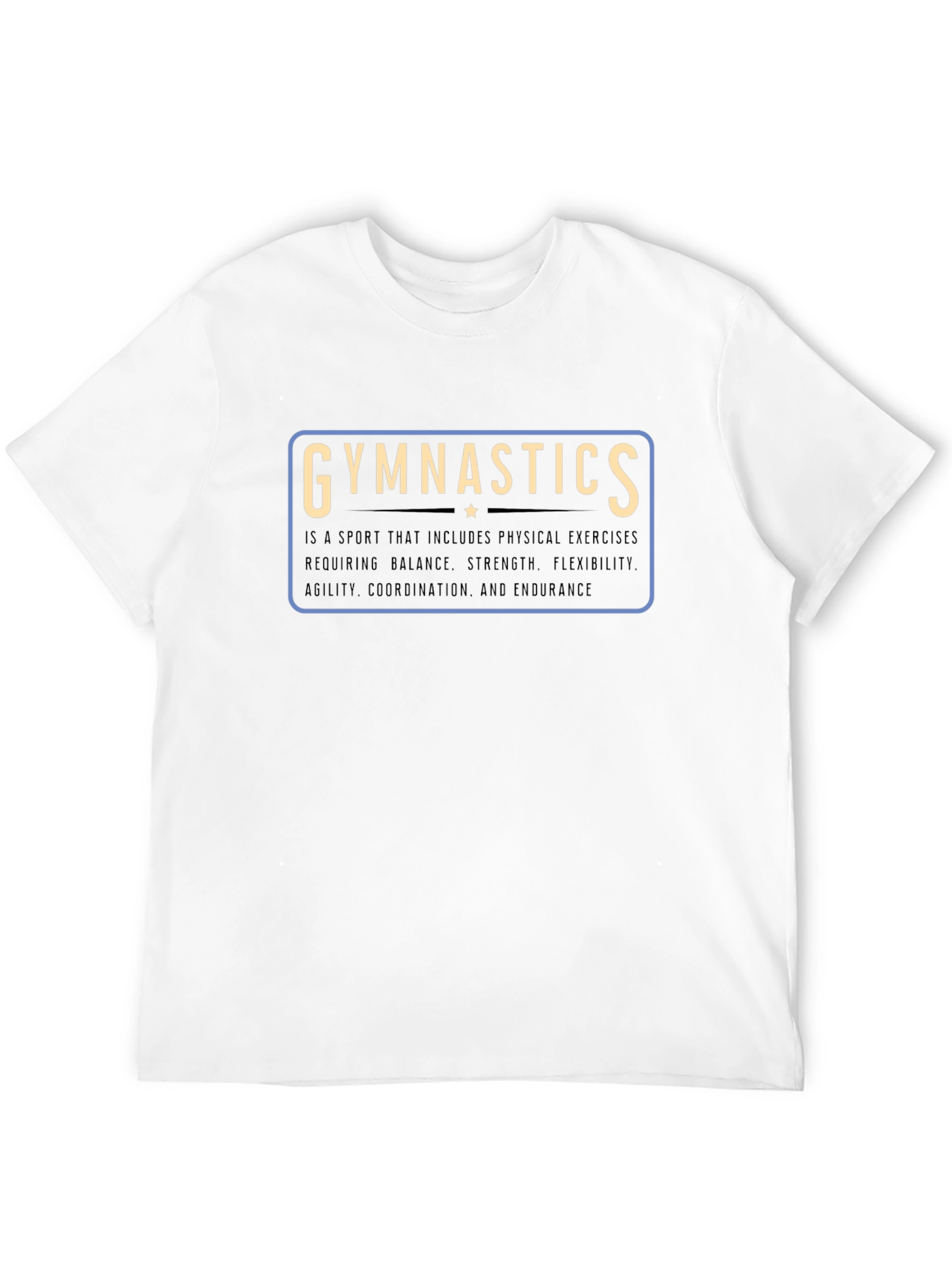 Gymnastics Definition Graphic Tee - Black