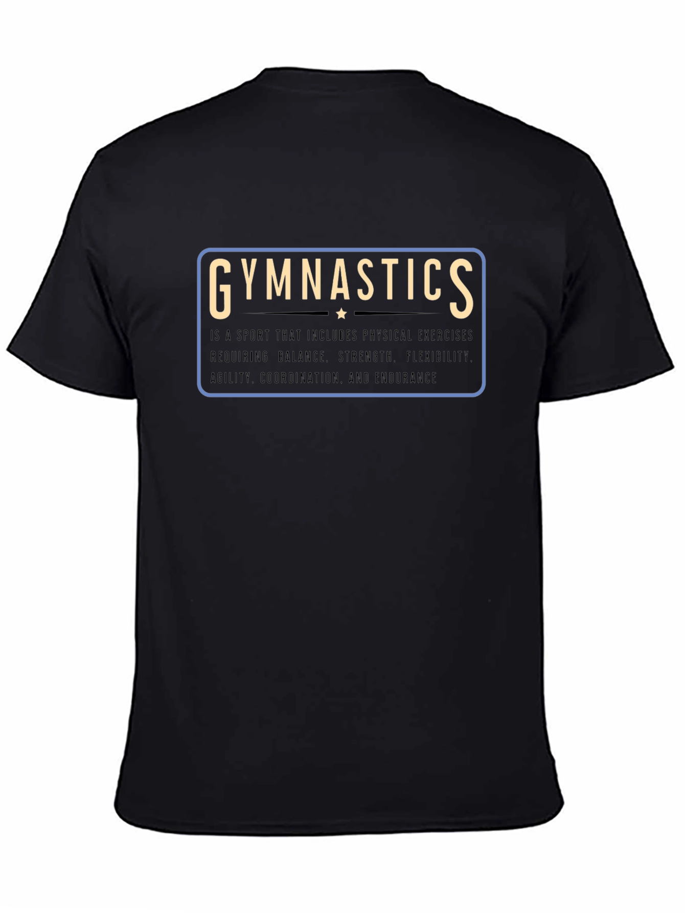 Gymnastics Definition Graphic Tee - Black