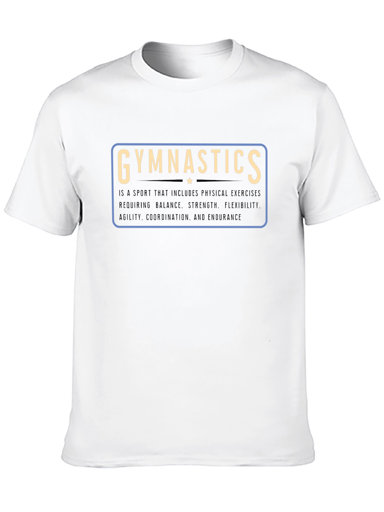 Gymnastics Definition Graphic Tee - Black