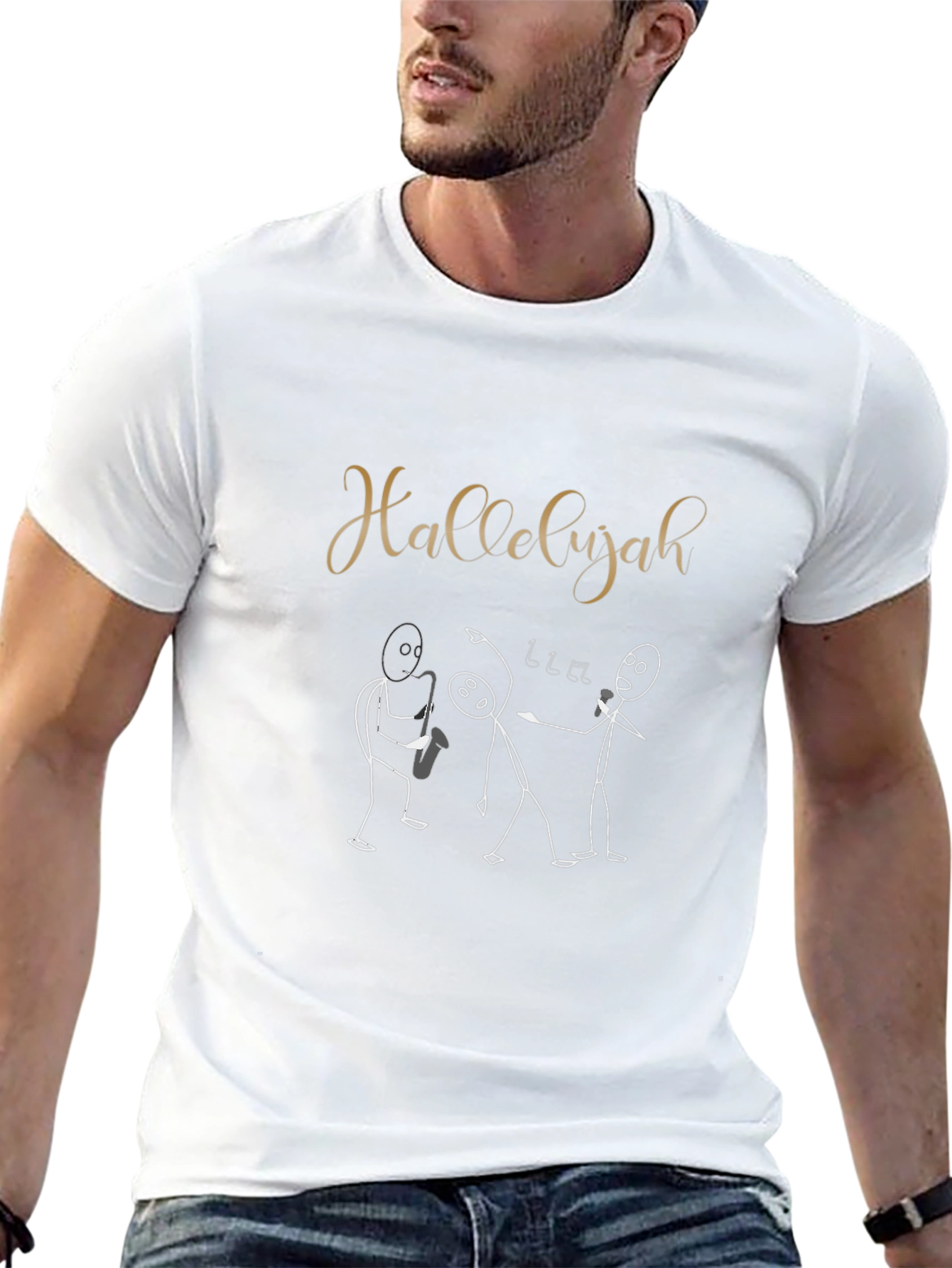 Hallelujah Music Crew Graphic Tee