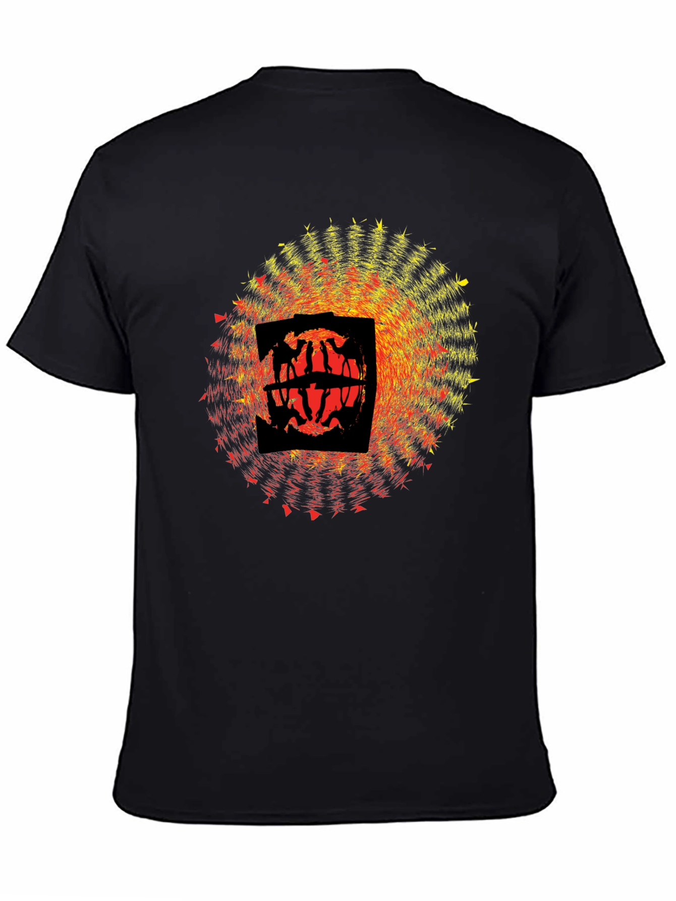 Abstract Graphic Black T-Shirt - Modern Art Design