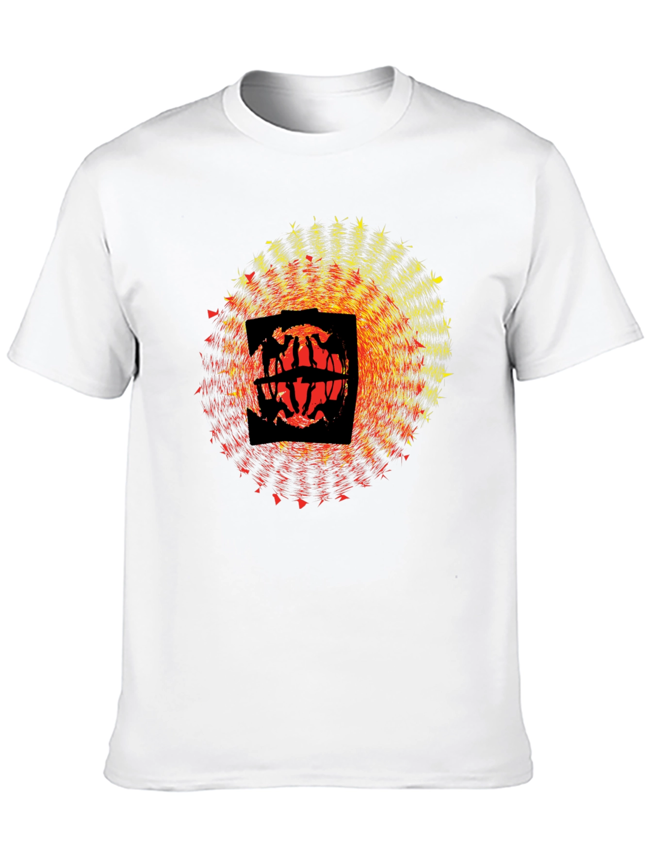 Abstract Graphic Black T-Shirt - Modern Art Design