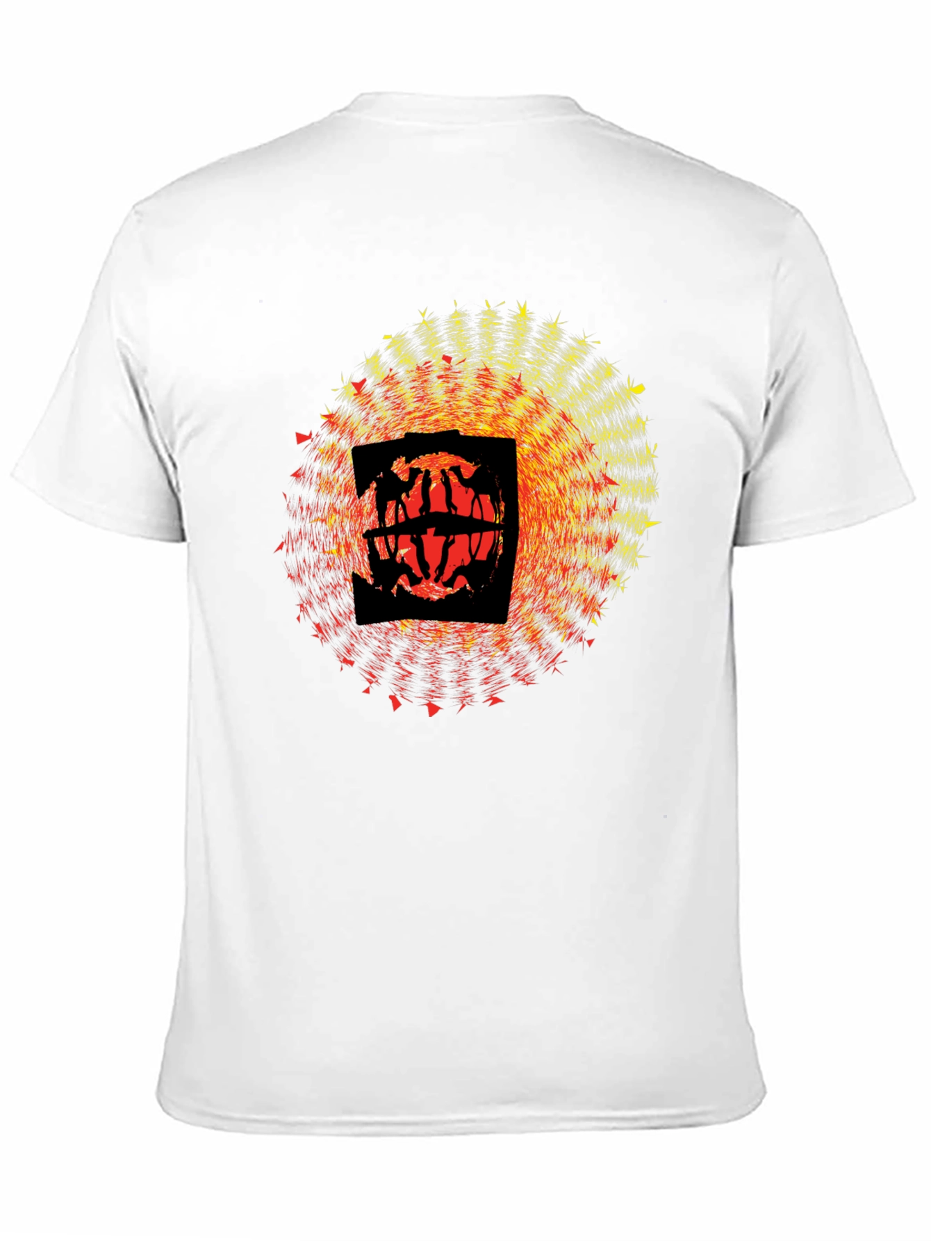 Abstract Graphic Black T-Shirt - Modern Art Design