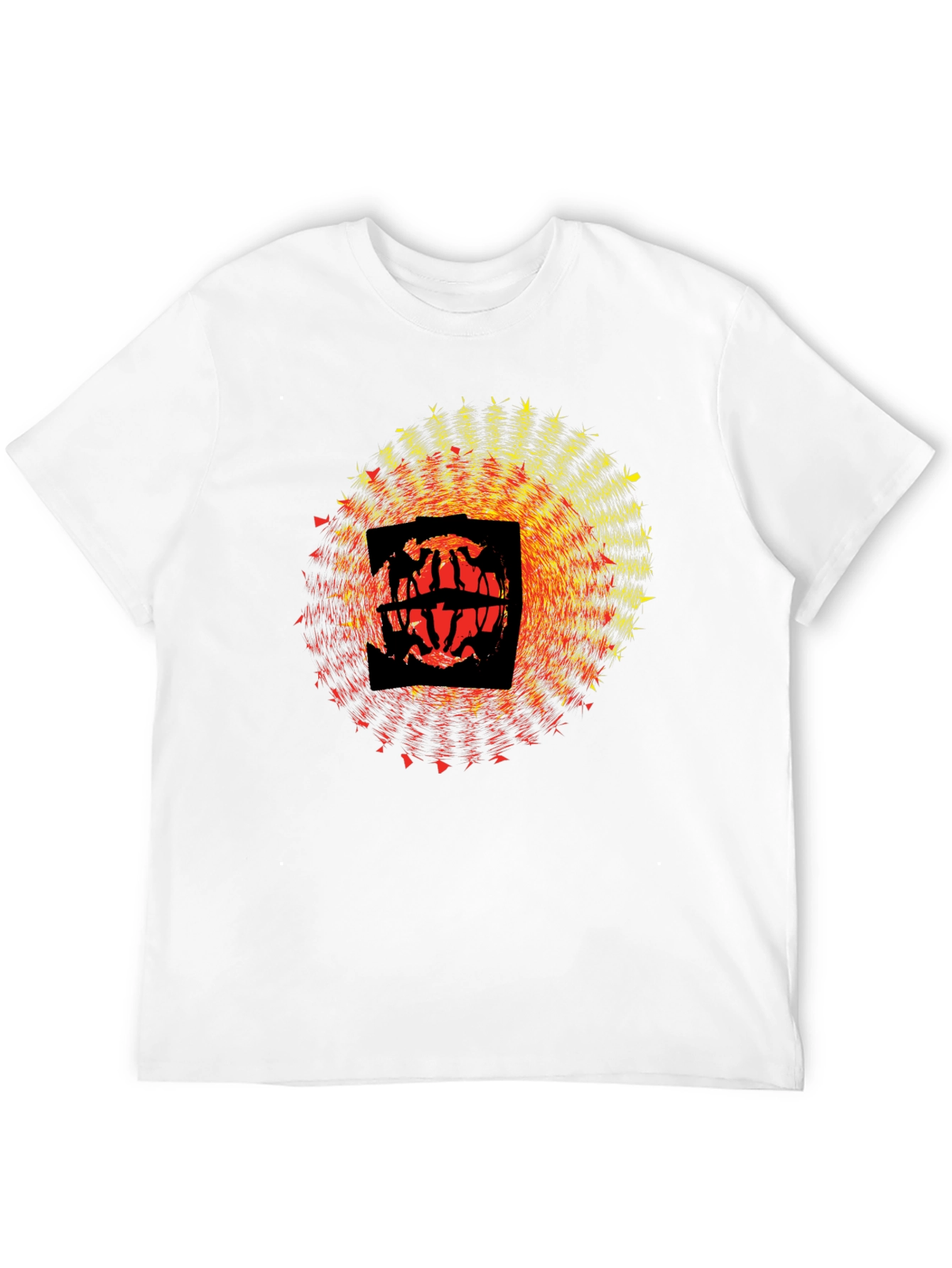 Abstract Graphic Black T-Shirt - Modern Art Design