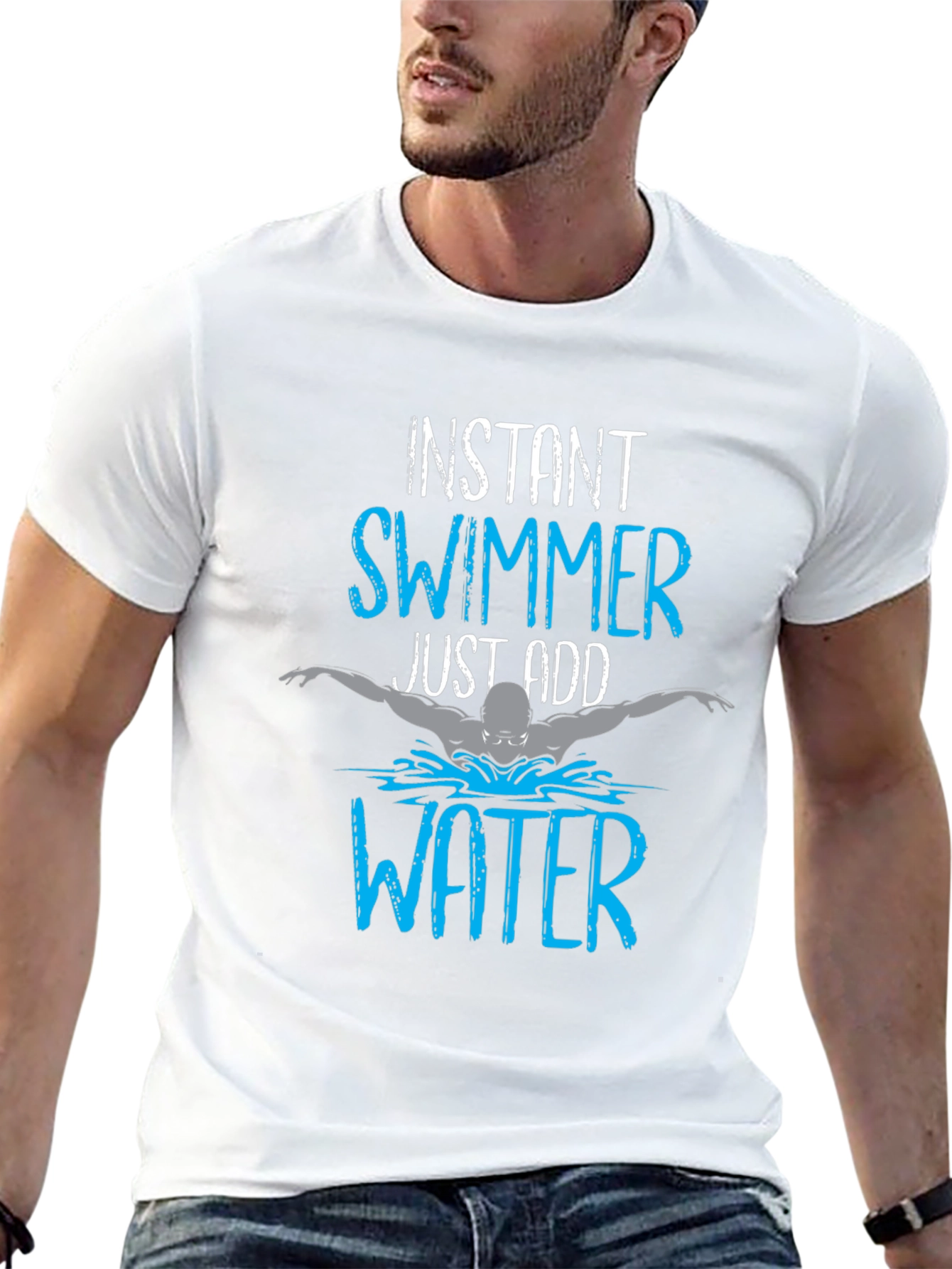 Instant Swimmer T-Shirt - Just Add Water!