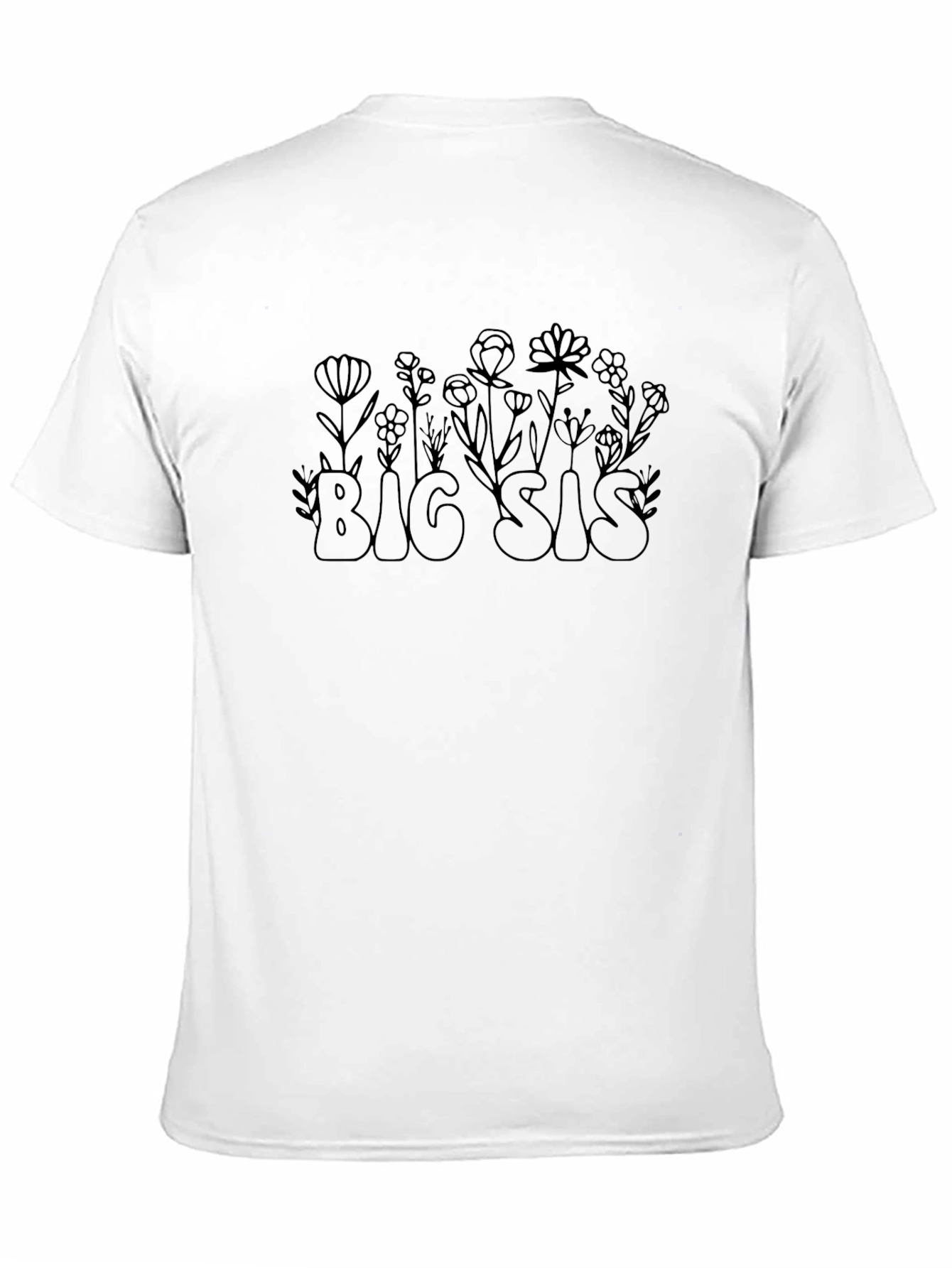 Big Sis Floral T-Shirt - Cute Sister Tee