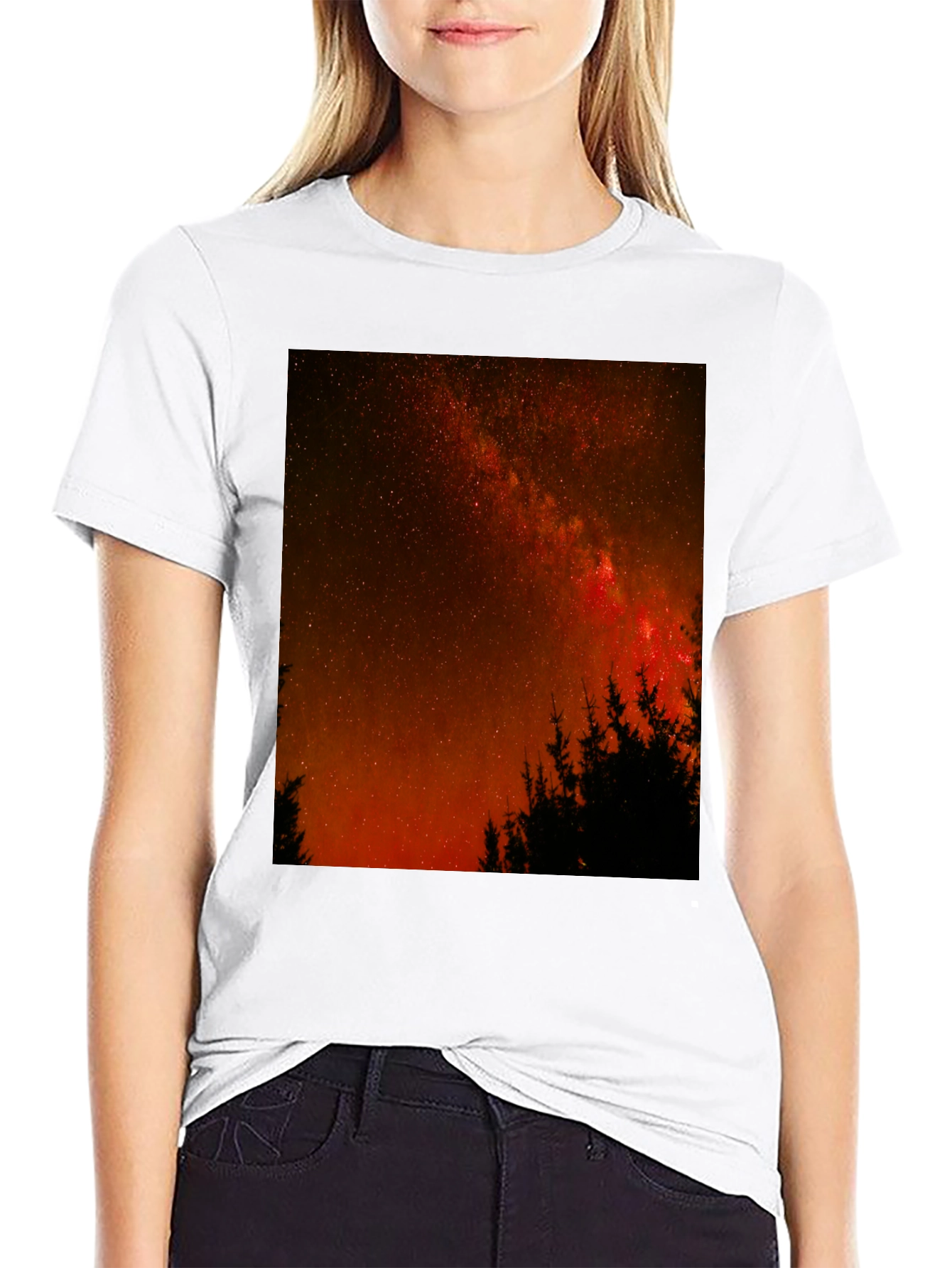 Celestial Forest Black Tee