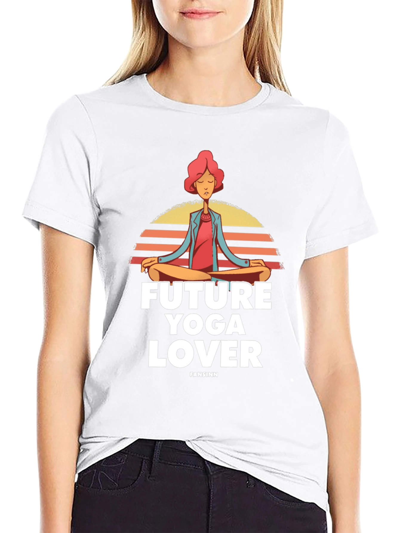 Future Yoga Lover Graphic T-Shirt