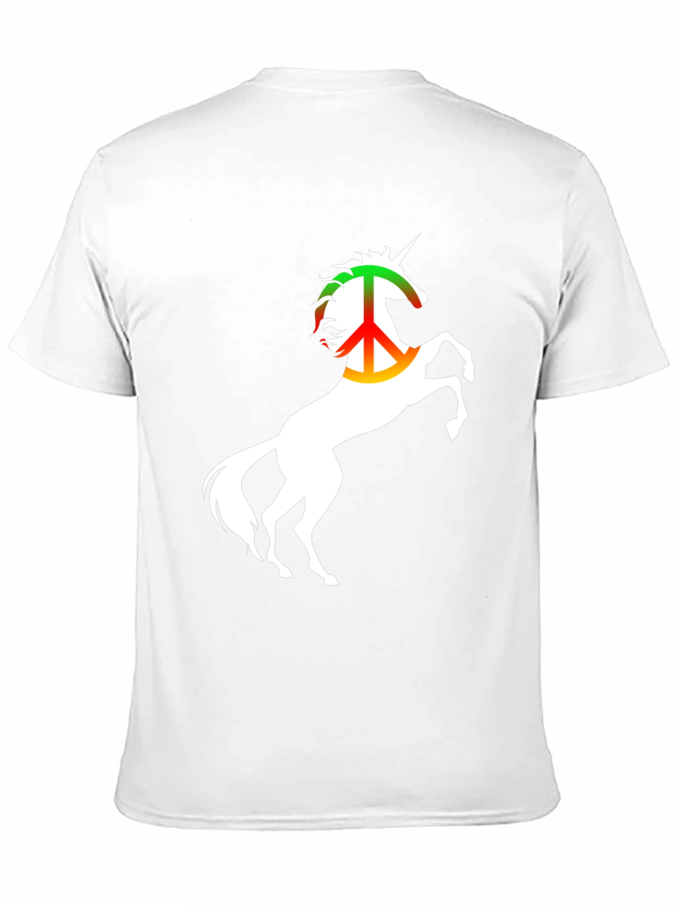 Peace Unicorn Black T-Shirt