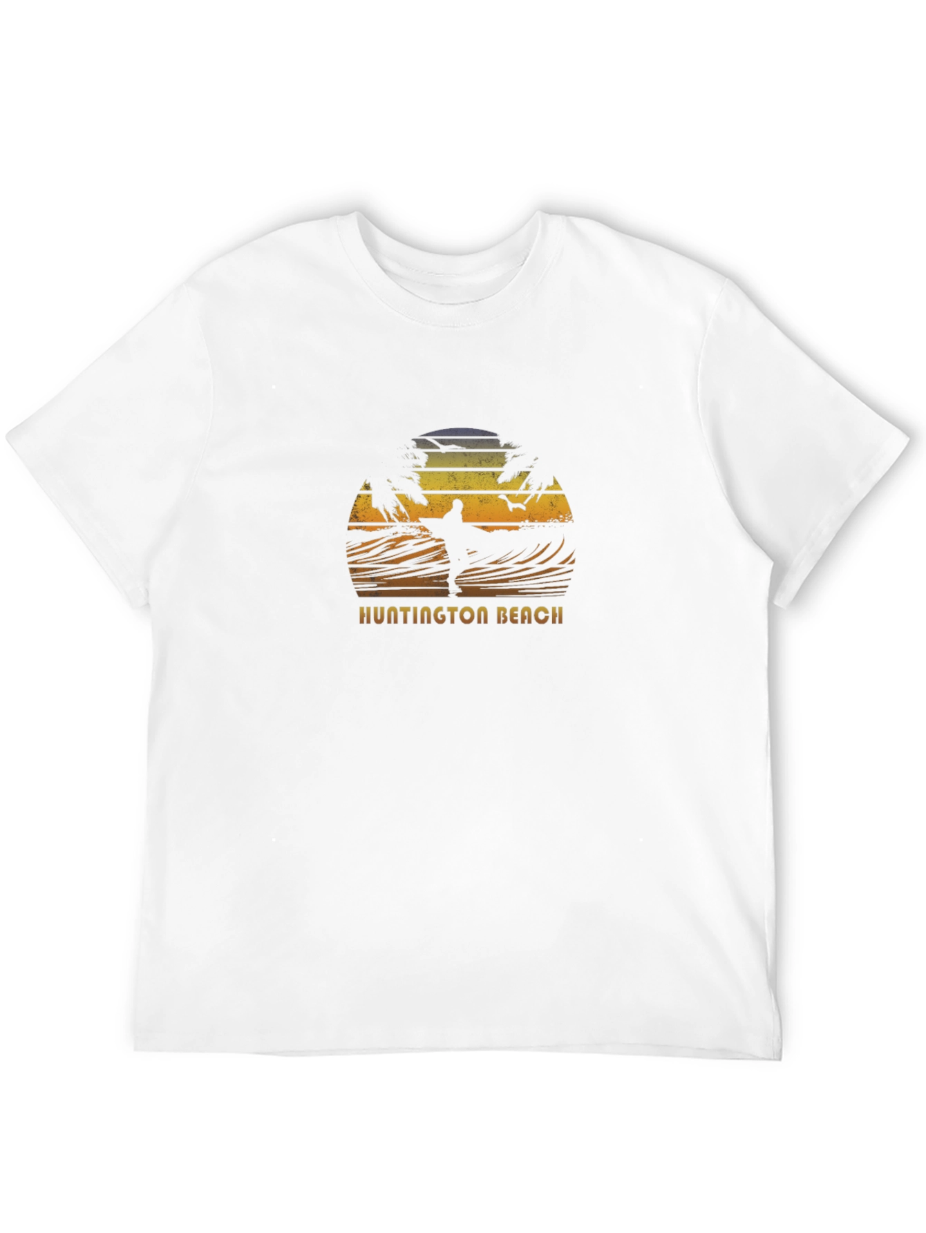 Huntington Beach Surfer Graphic Tee - Black