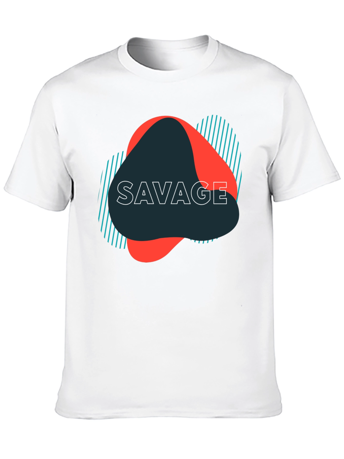 Savage Graphic Print Black T-Shirt
