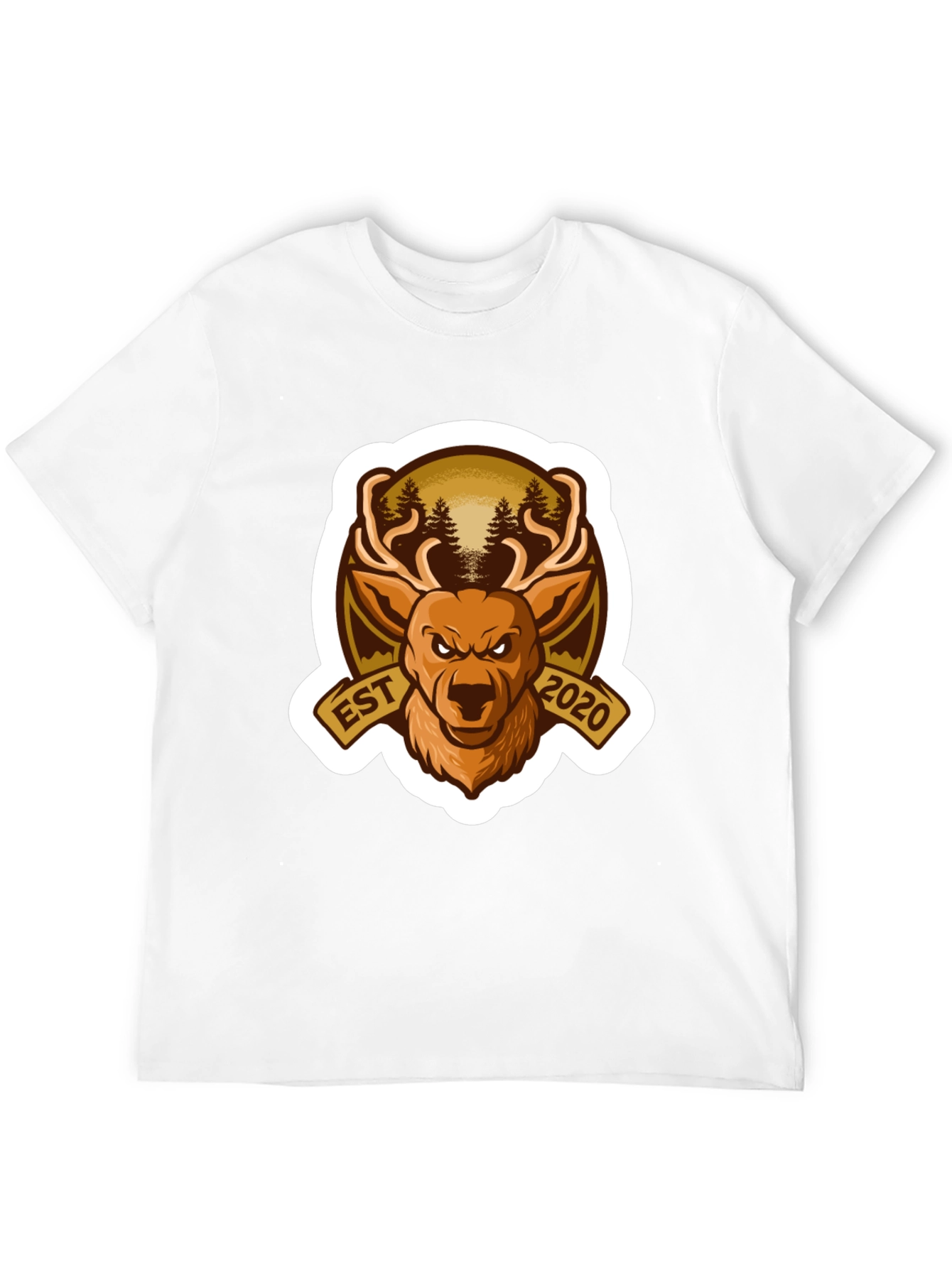 Hunting Deer Est 2020 Black T-Shirt
