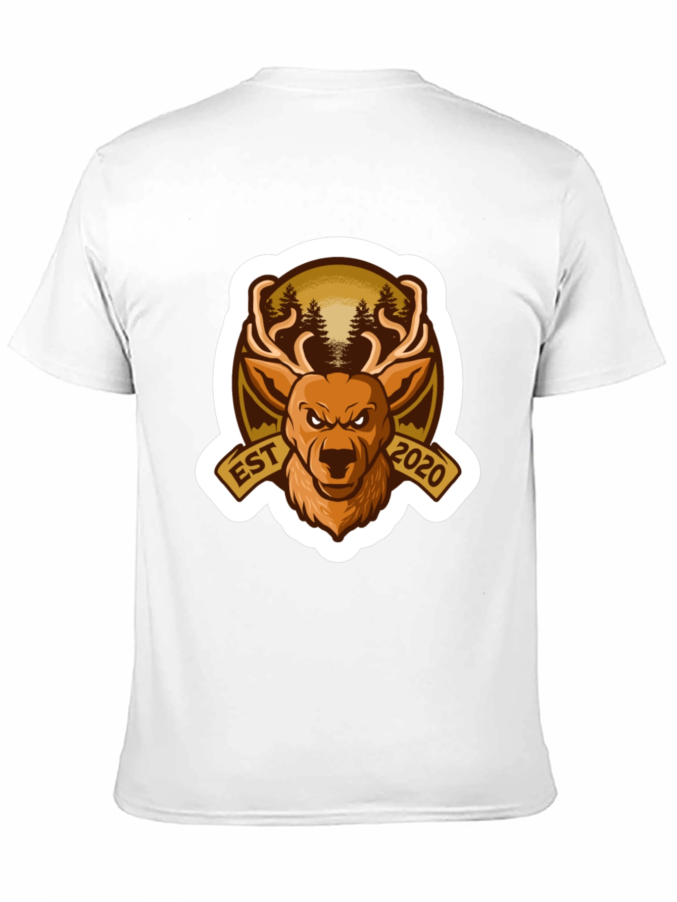 Hunting Deer Est 2020 Black T-Shirt