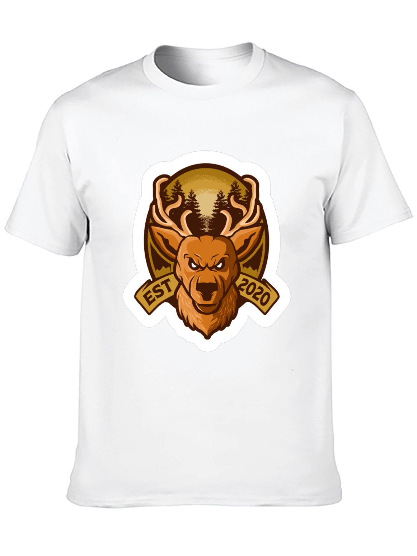 Hunting Deer Est 2020 Black T-Shirt