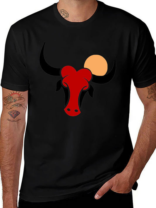 Black Bull Graphic Tee - Modern Style