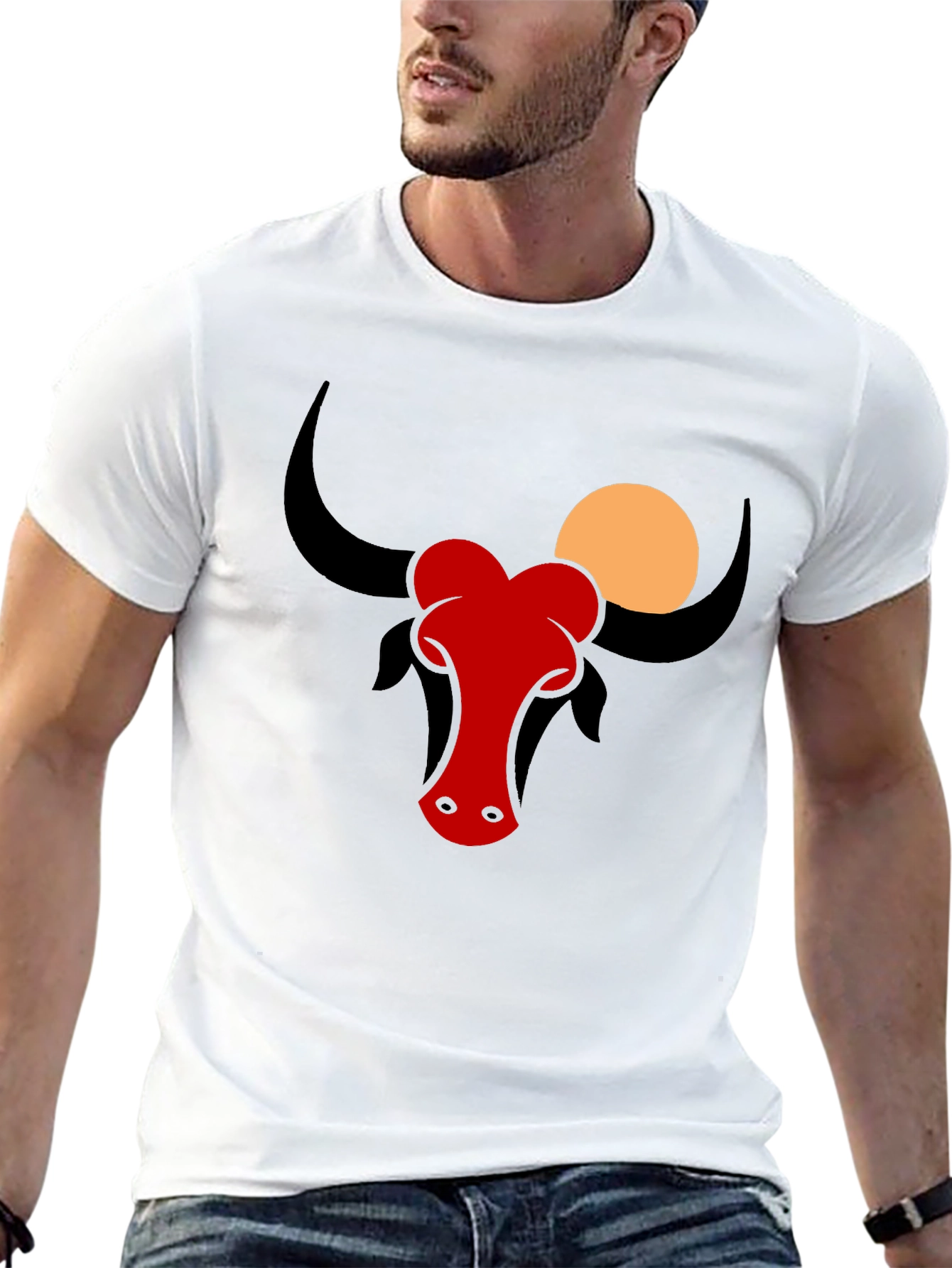 Black Bull Graphic Tee - Modern Style