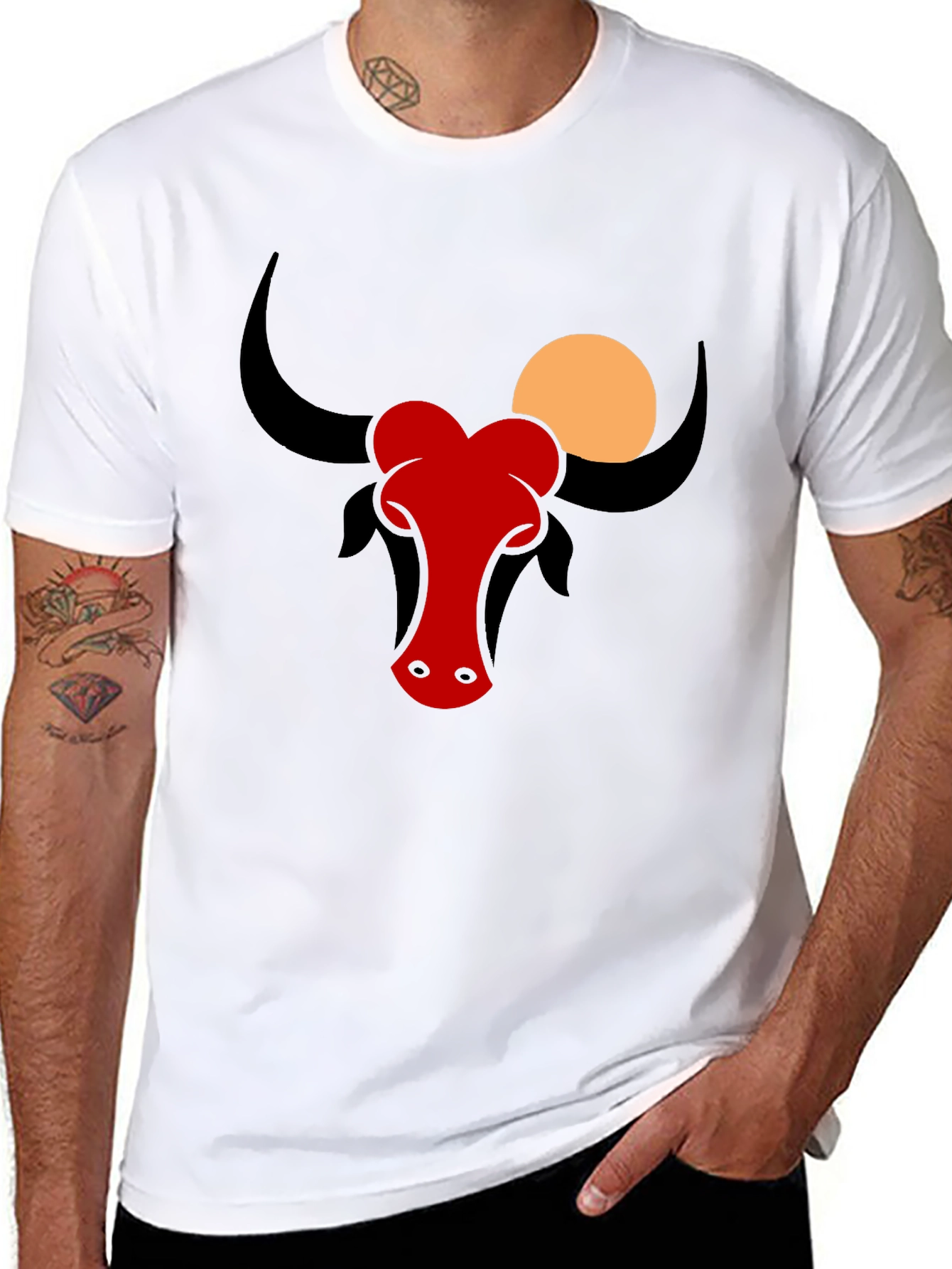 Black Bull Graphic Tee - Modern Style