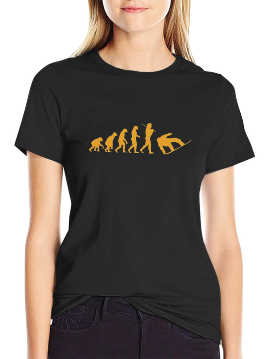 Evolution of Snowboarding Graphic T-Shirt