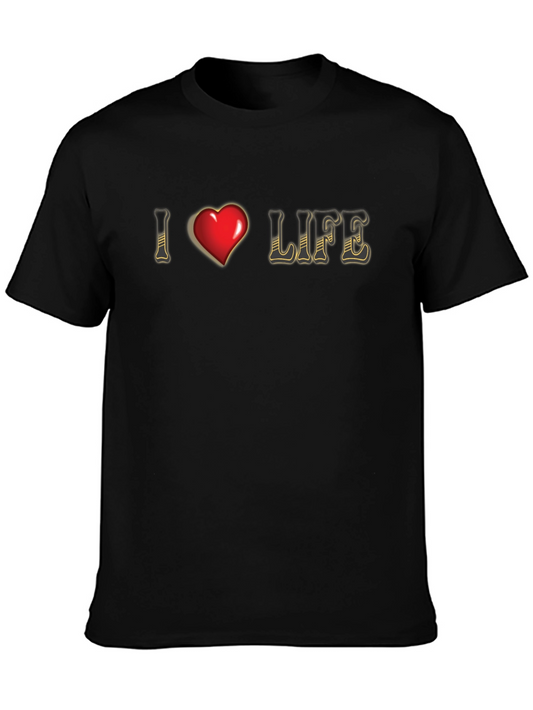 I Heart Life Graphic Tee - Stylish Comfort