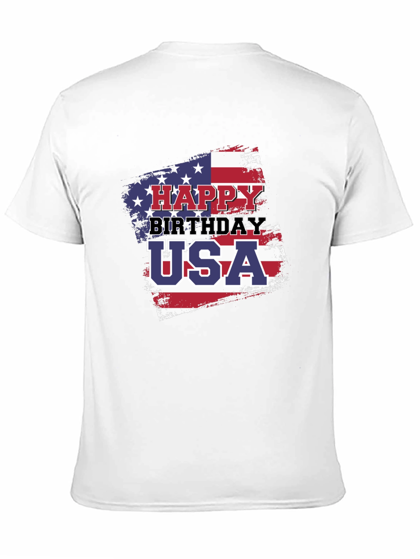 Happy Birthday USA Patriotic Graphic T-Shirt