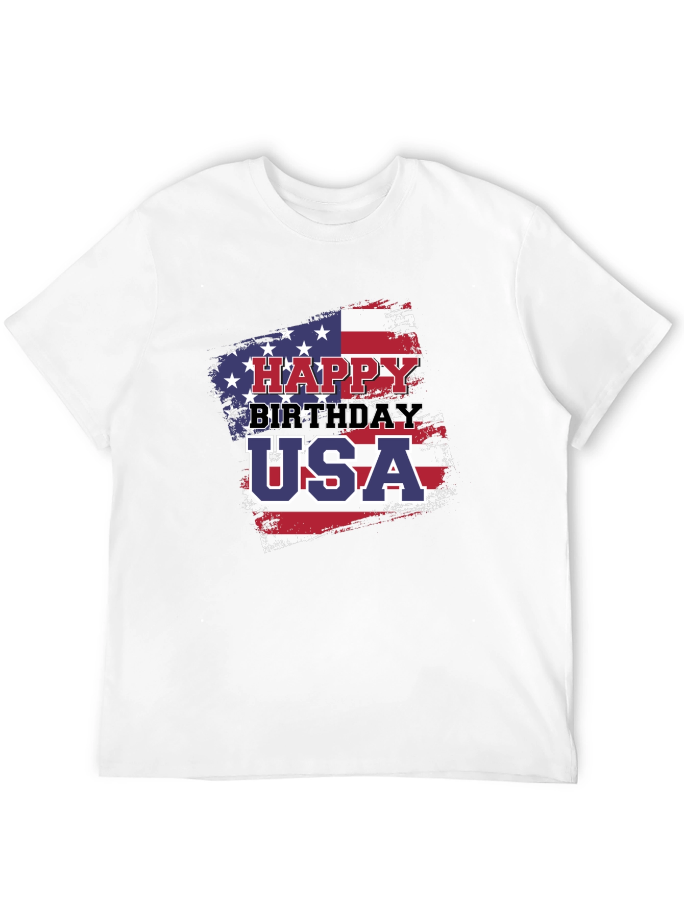 Happy Birthday USA Patriotic Graphic T-Shirt