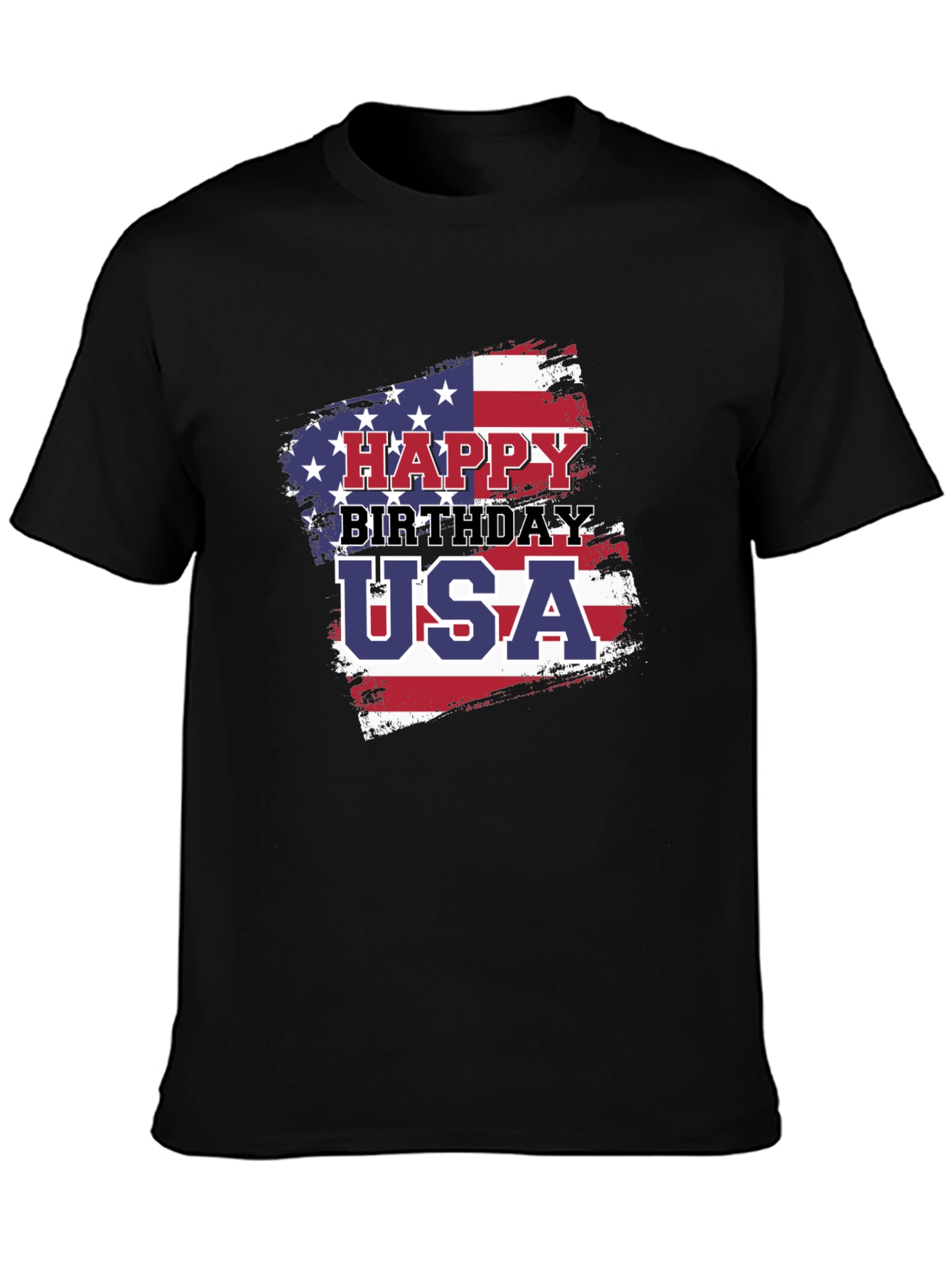 Happy Birthday USA Patriotic Graphic T-Shirt