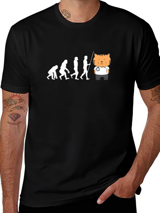 Evolution to Cat Doctor T-Shirt