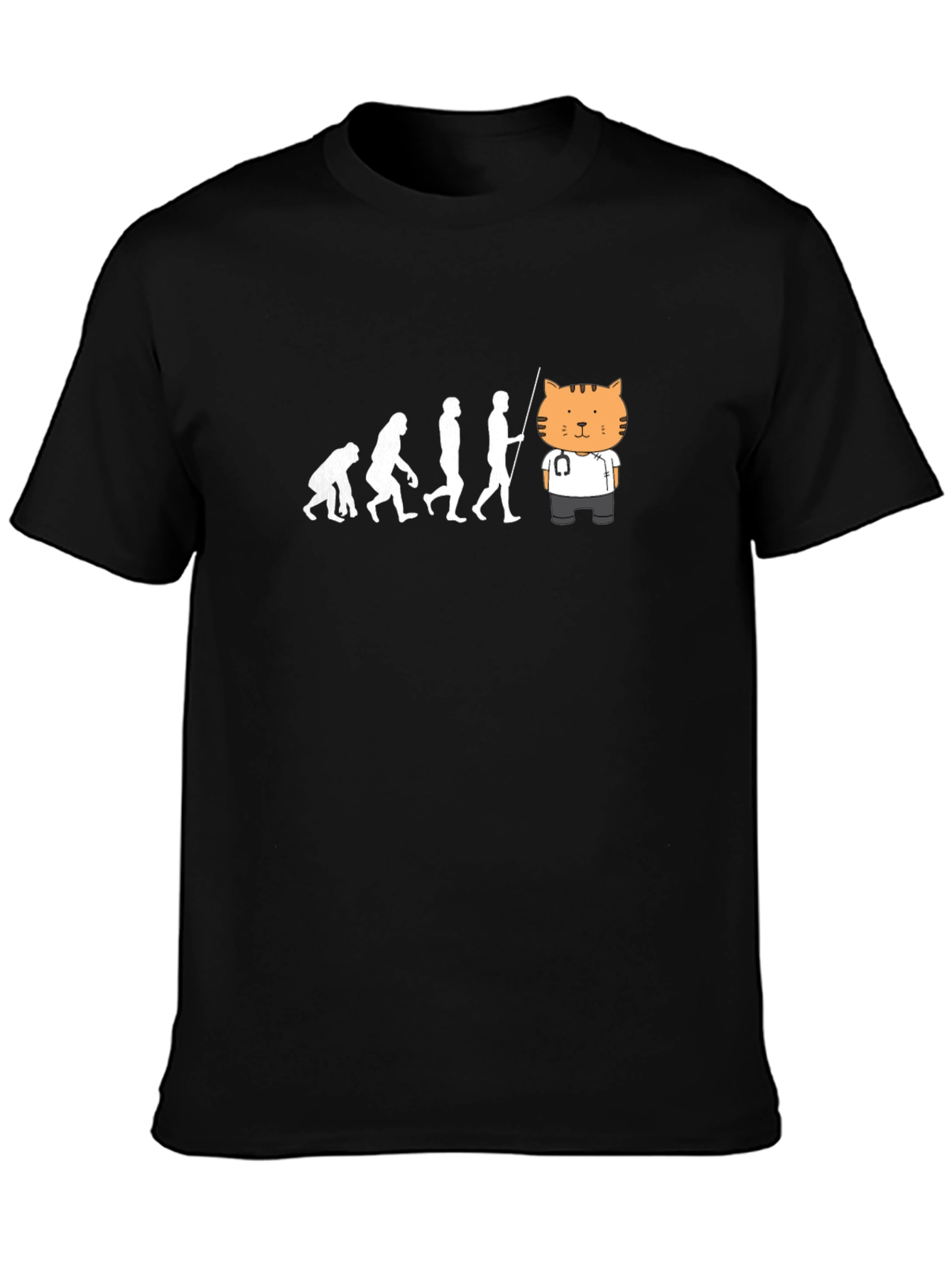 Evolution to Cat Doctor T-Shirt