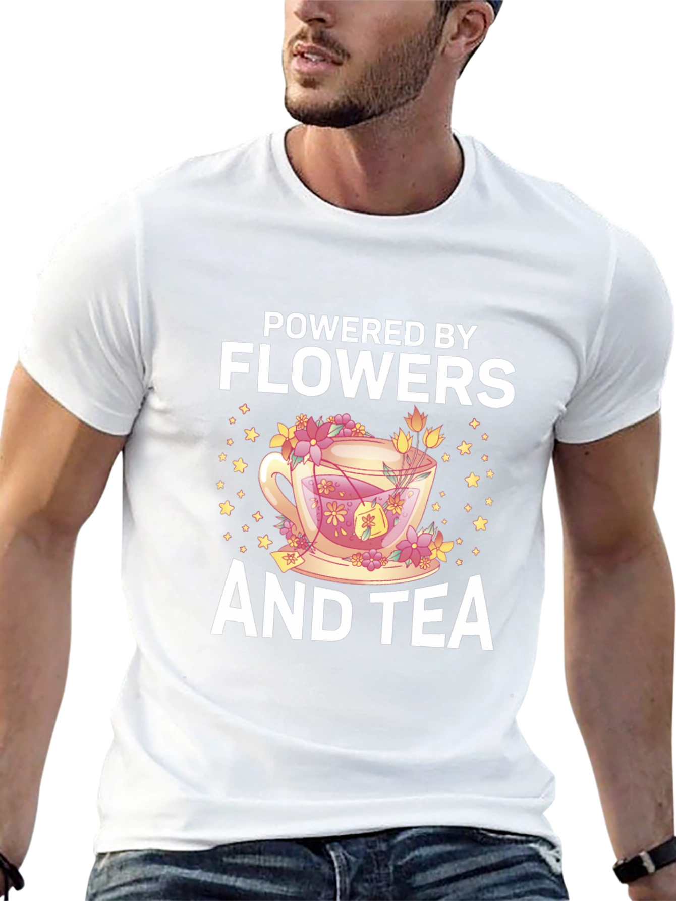 Powered by Flowers and Tea T-Shirt
