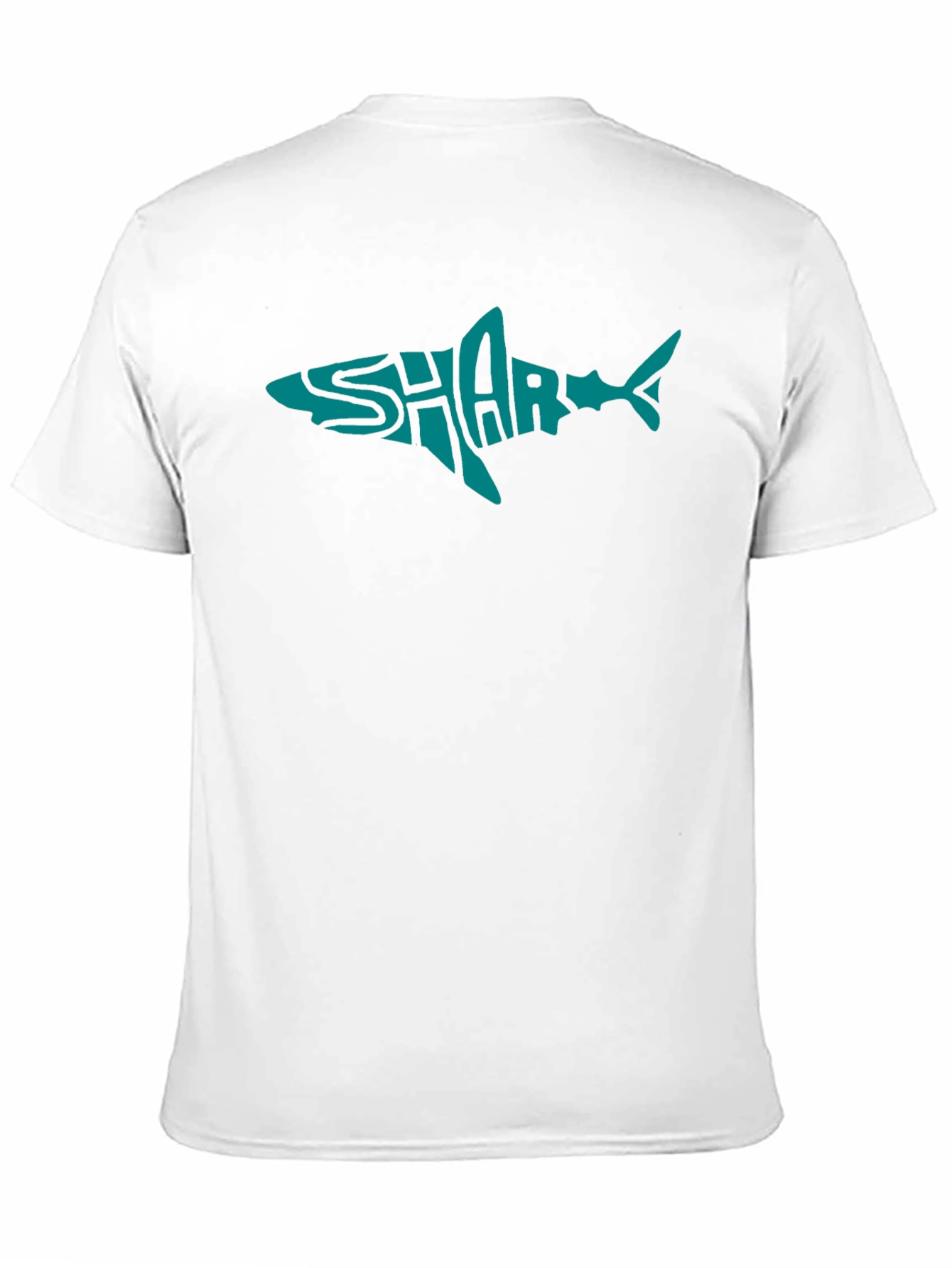 Shark Text Graphic Black T-Shirt