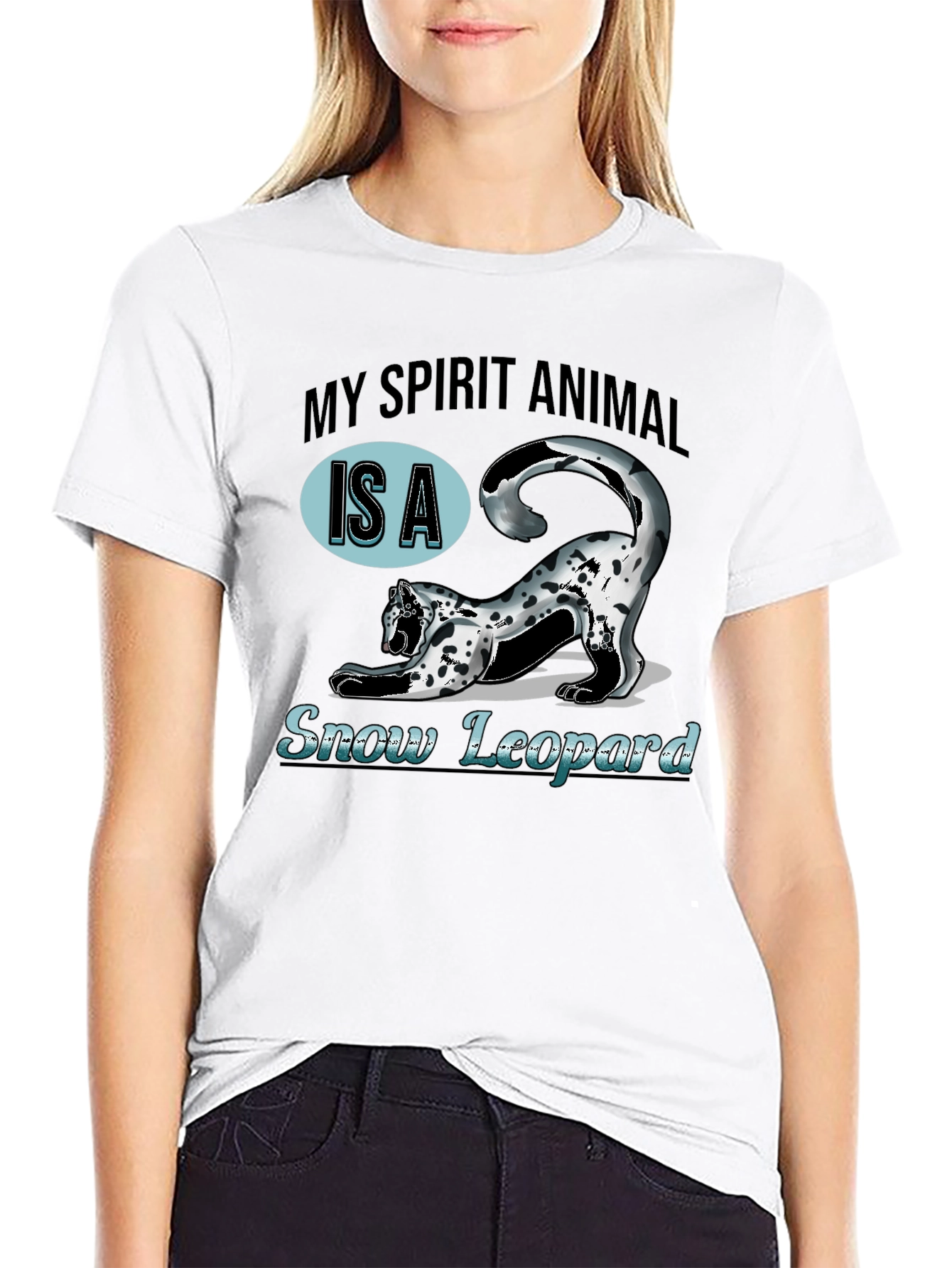 My Spirit Animal Is A Snow Leopard T-Shirt