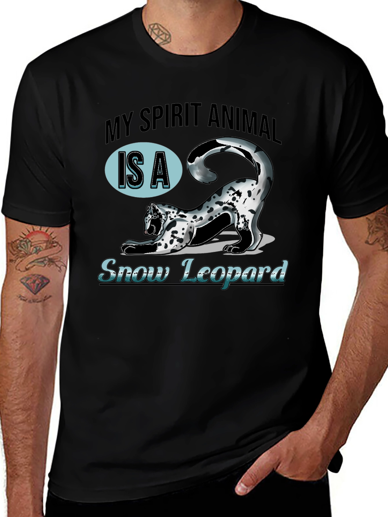 My Spirit Animal Is A Snow Leopard T-Shirt