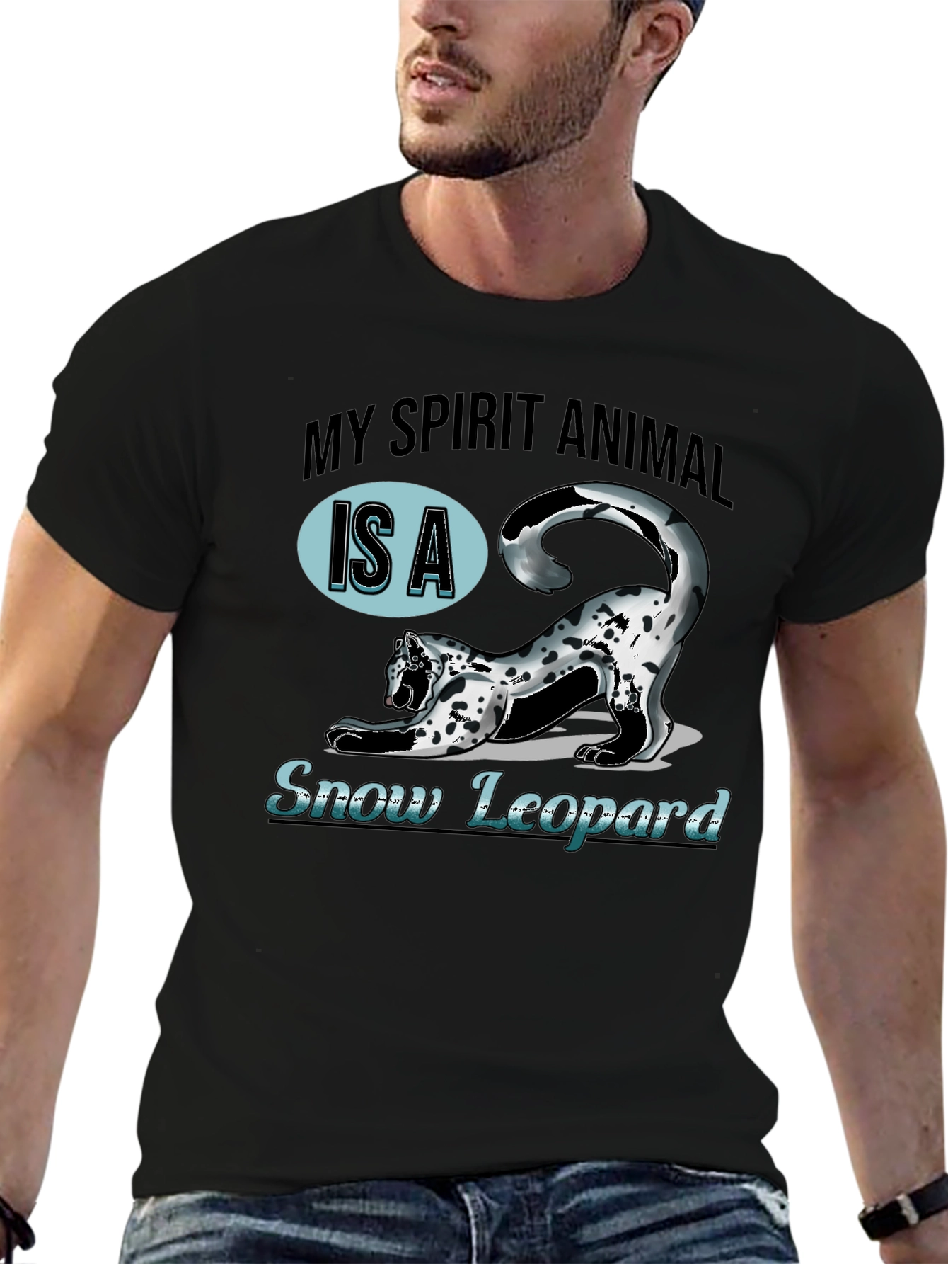 My Spirit Animal Is A Snow Leopard T-Shirt