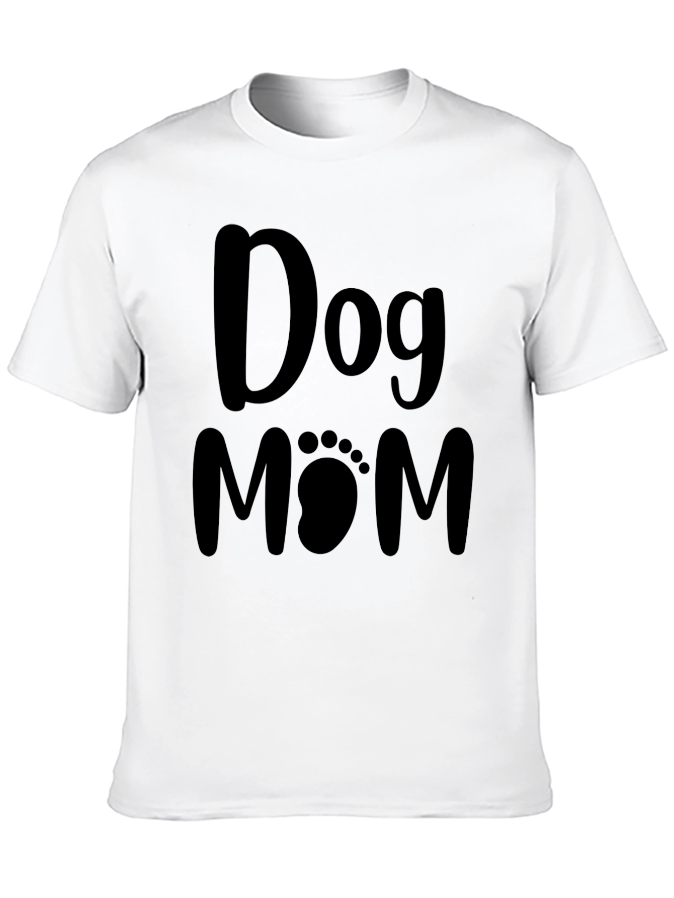 Dog Mom T-Shirt - Paw Print Cute Tee