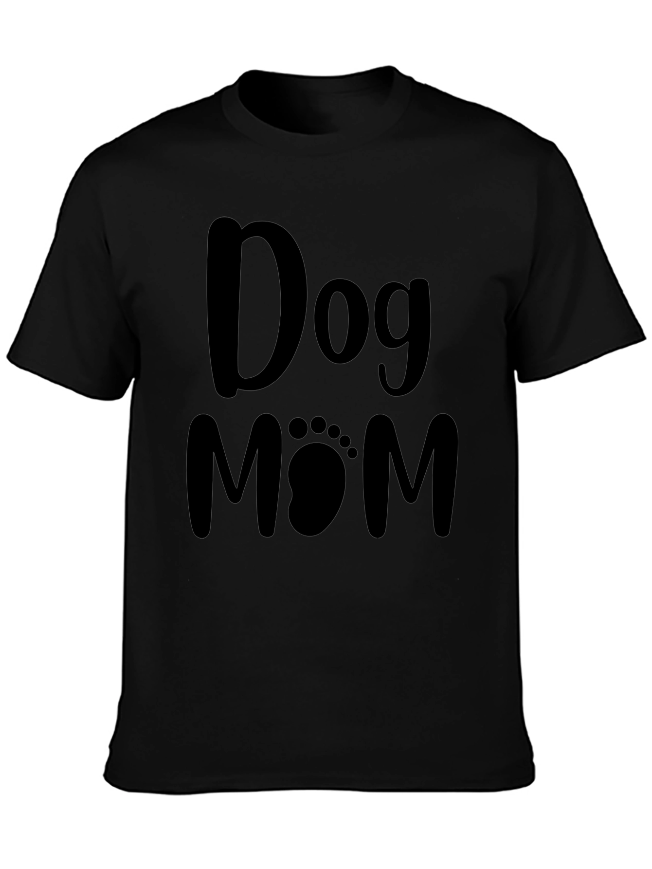 Dog Mom T-Shirt - Paw Print Cute Tee