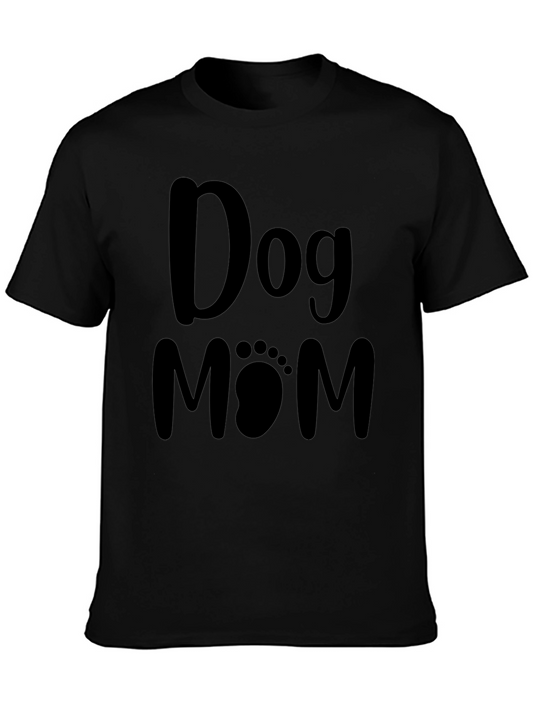 Dog Mom T-Shirt - Paw Print Cute Tee