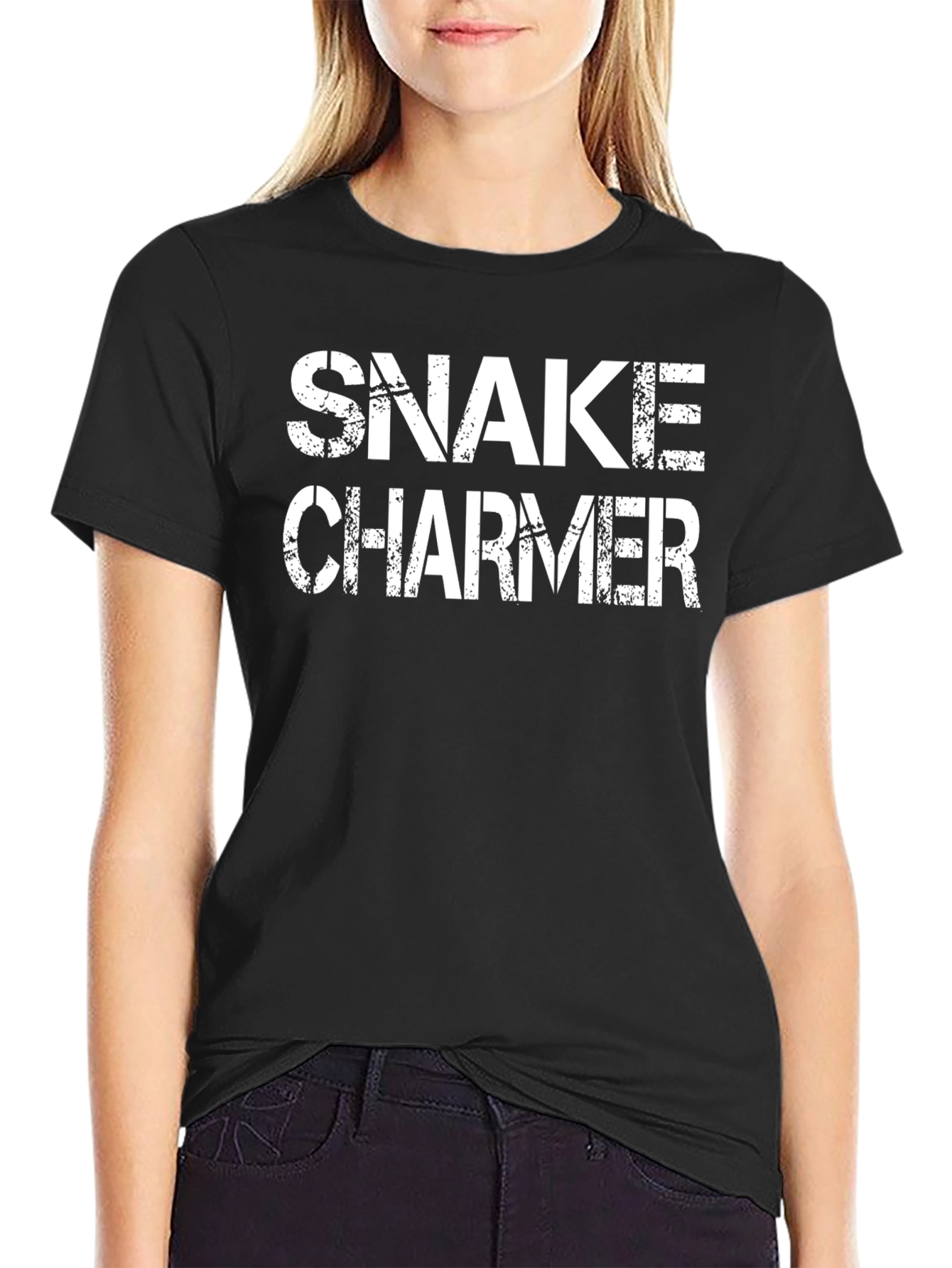 Snake Charmer Graphic Tee - Mens Novelty T-Shirt