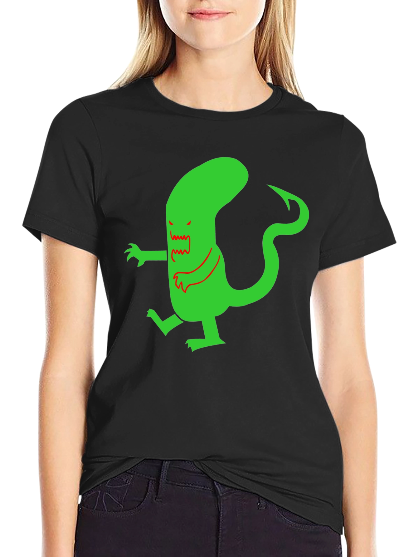 Funky Monster Graphic Tee - Mens Black T-Shirt