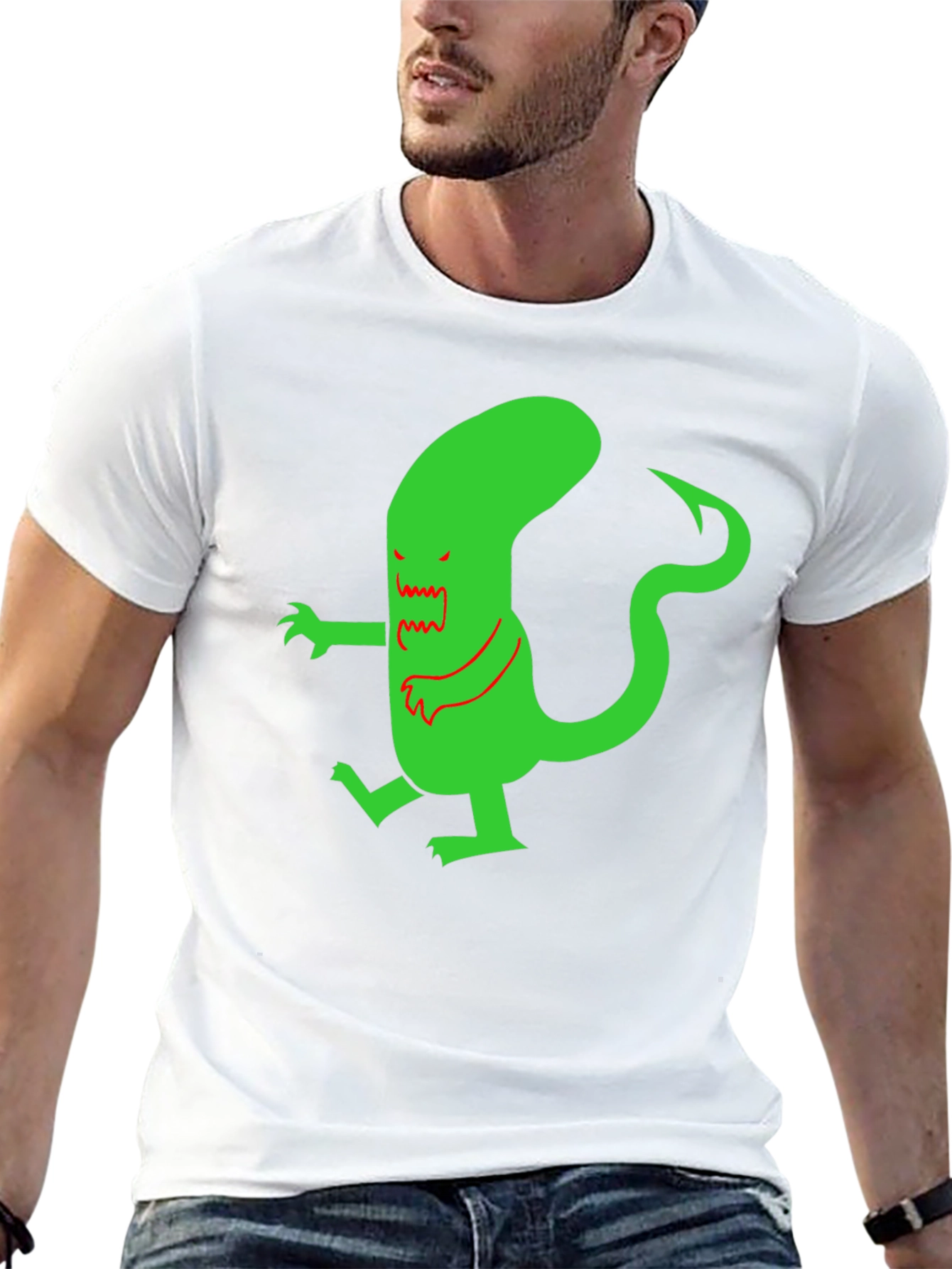 Funky Monster Graphic Tee - Mens Black T-Shirt