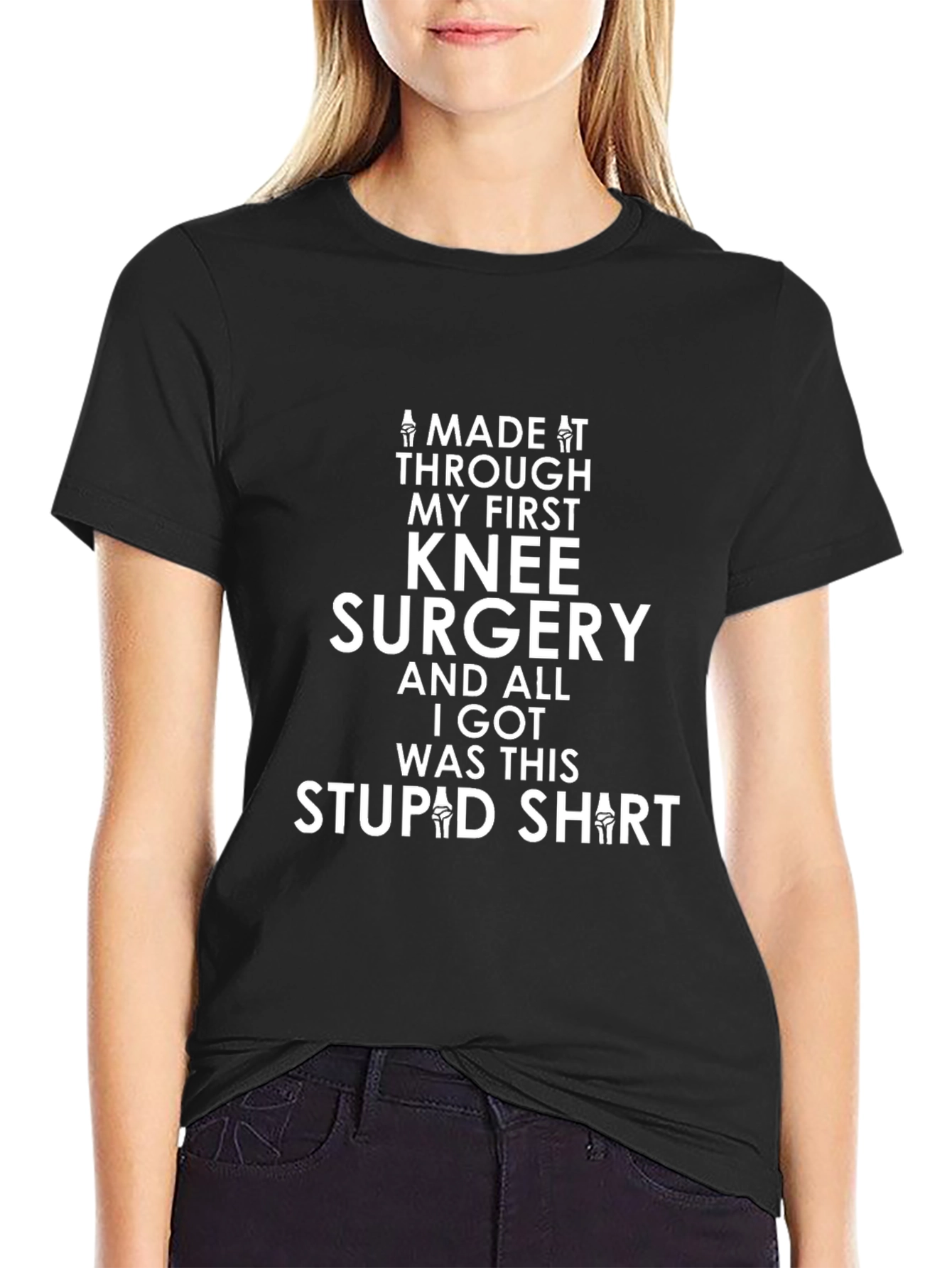 Knee Surgery Recovery T-Shirt - Stupid Shirt