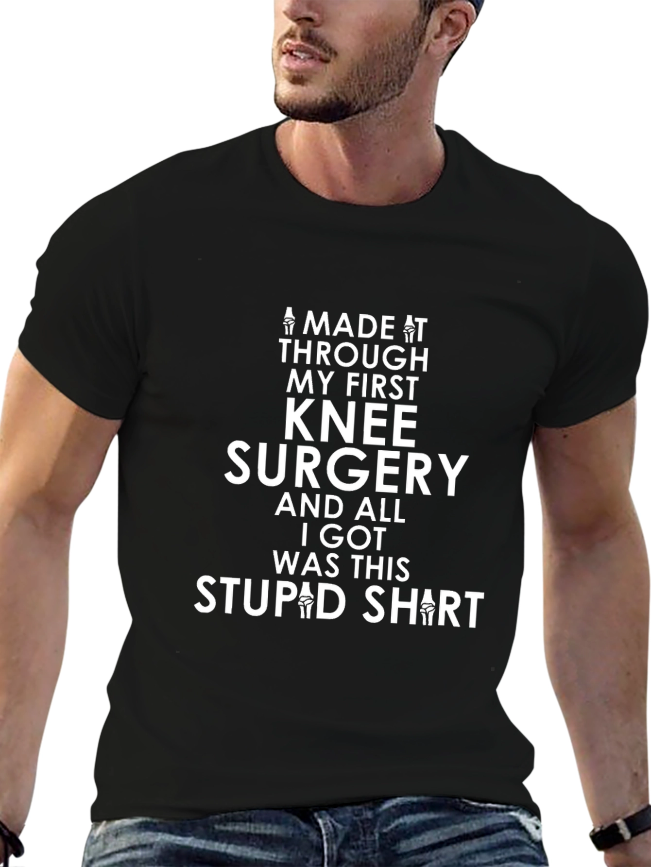 Knee Surgery Recovery T-Shirt - Stupid Shirt
