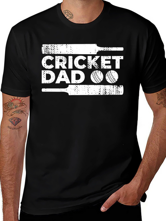 Cricket Dad Graphic T-Shirt - Perfect for Cricket Loving Fathers