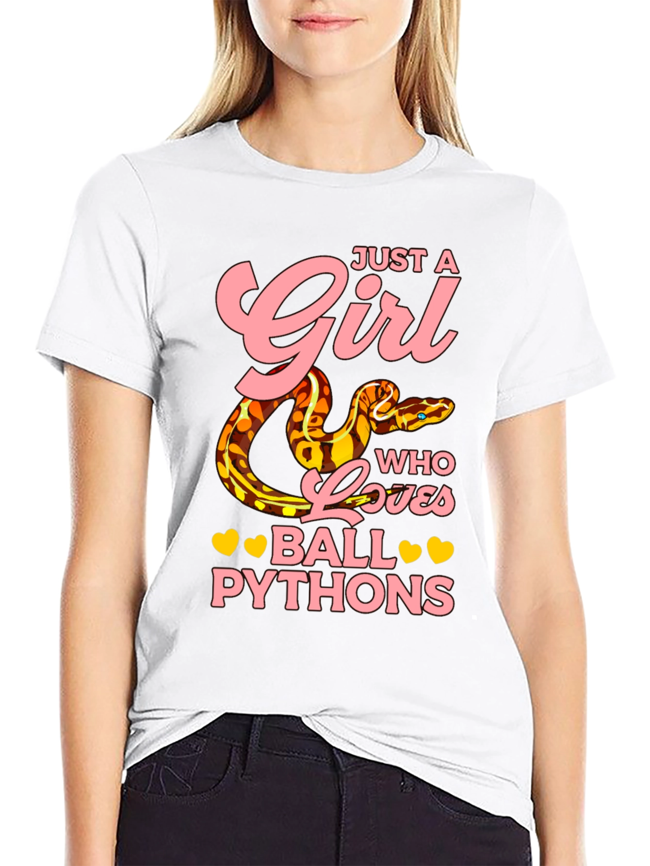 Just a Girl Who Loves Ball Pythons T-Shirt