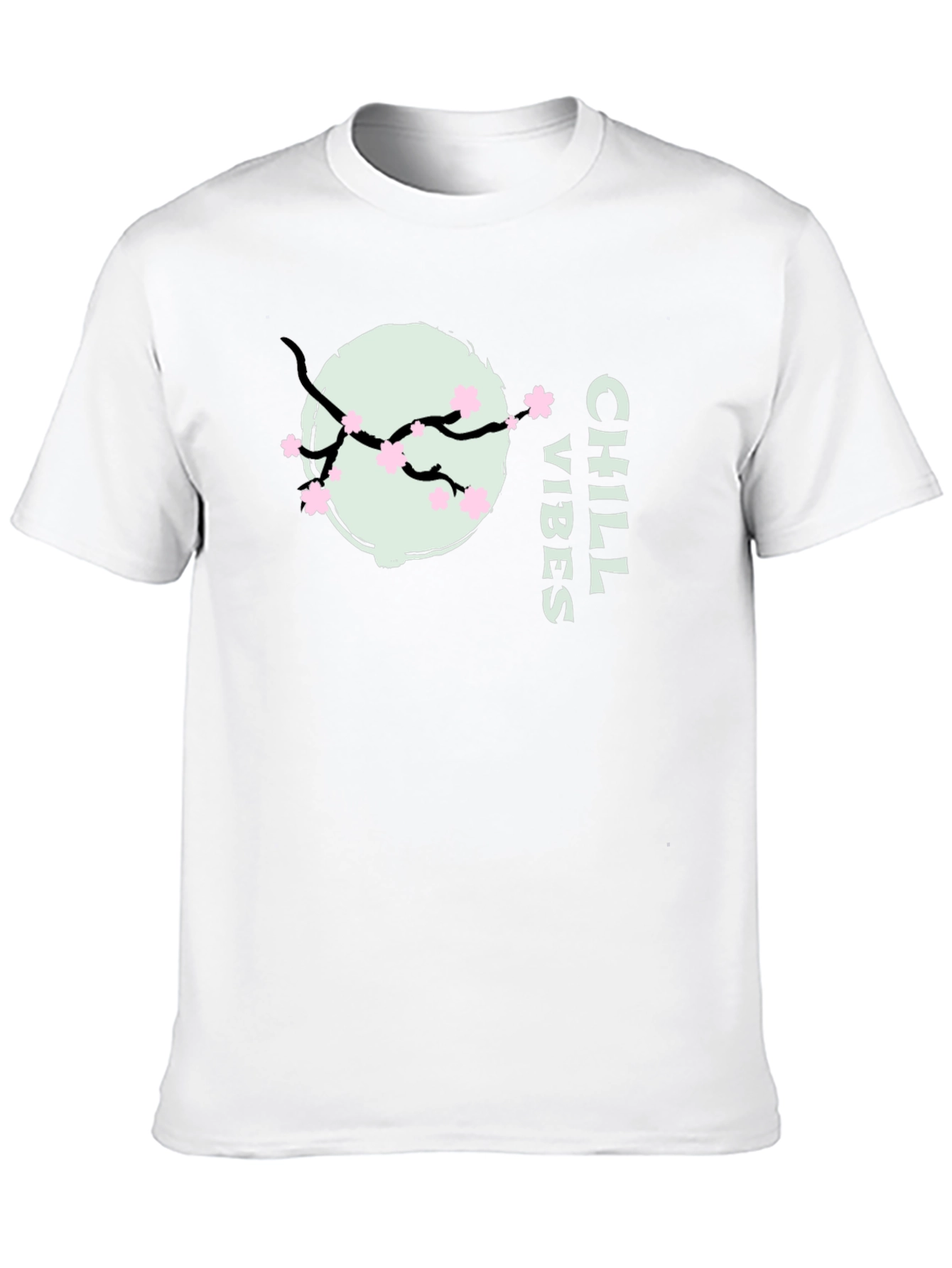 Chill Vibes Sakura T-Shirt - Relaxed Style
