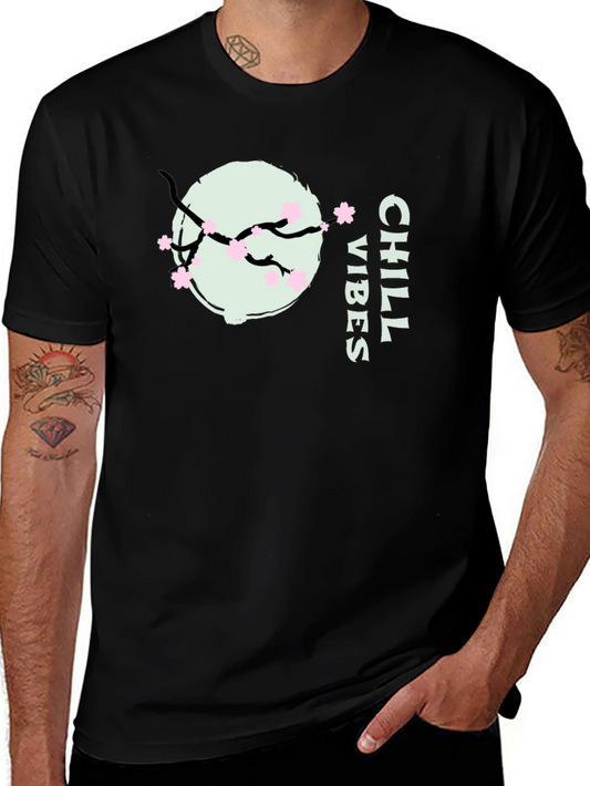 Chill Vibes Sakura T-Shirt - Relaxed Style