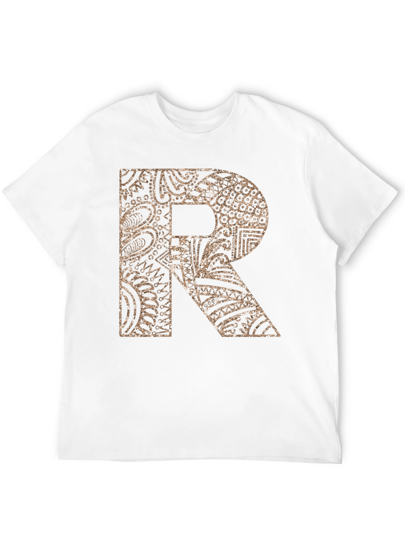 Letter R Patterned Graphic Tee