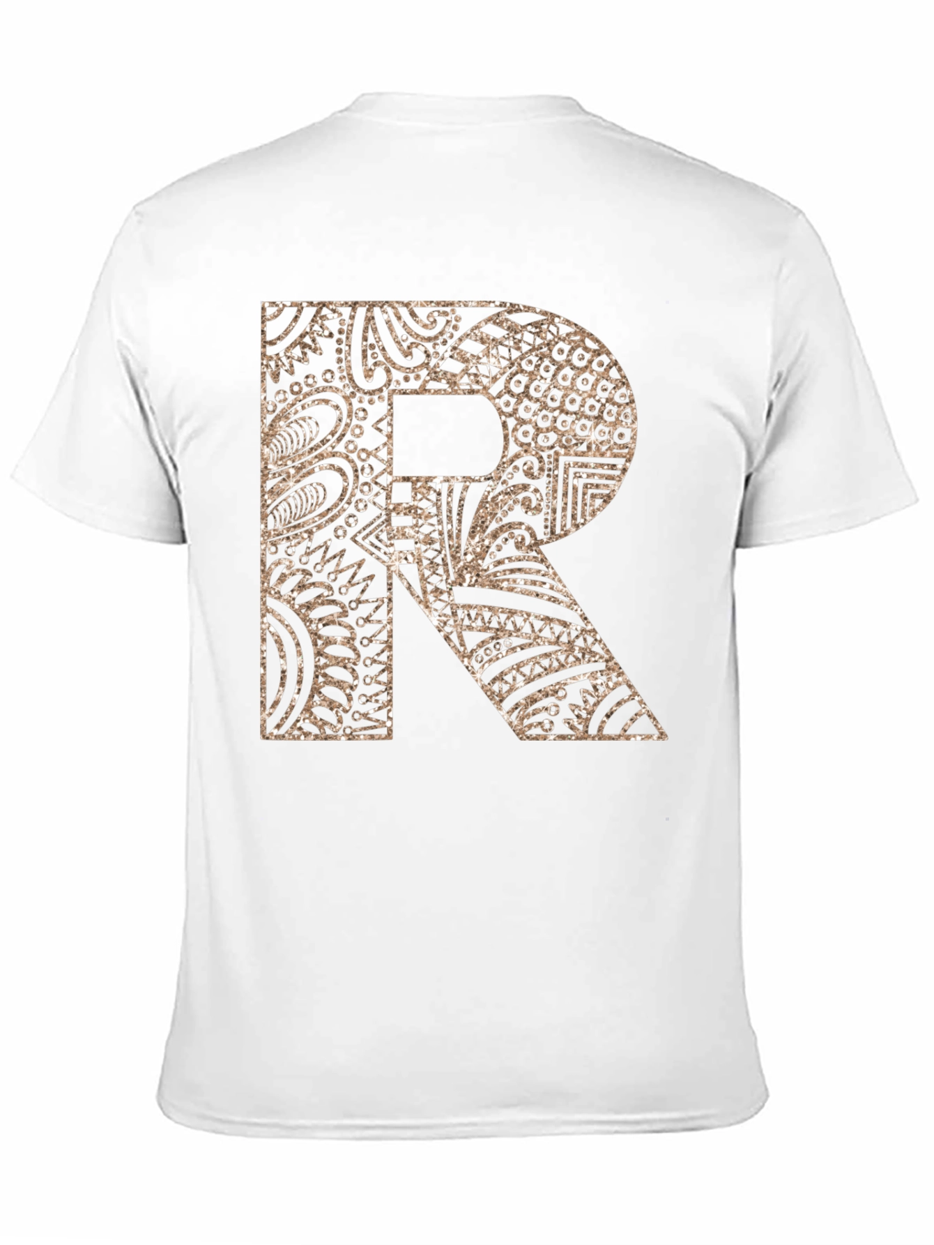 Letter R Patterned Graphic Tee