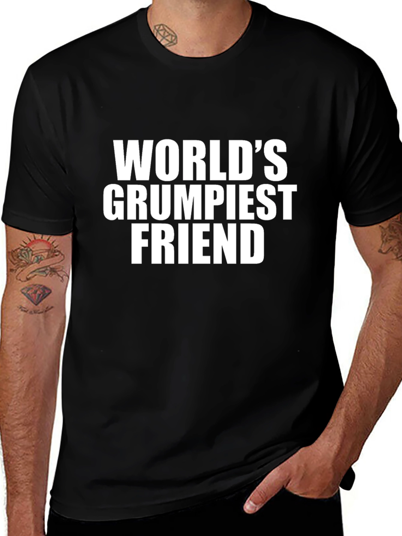 Worlds Grumpiest Friend Graphic T-Shirt