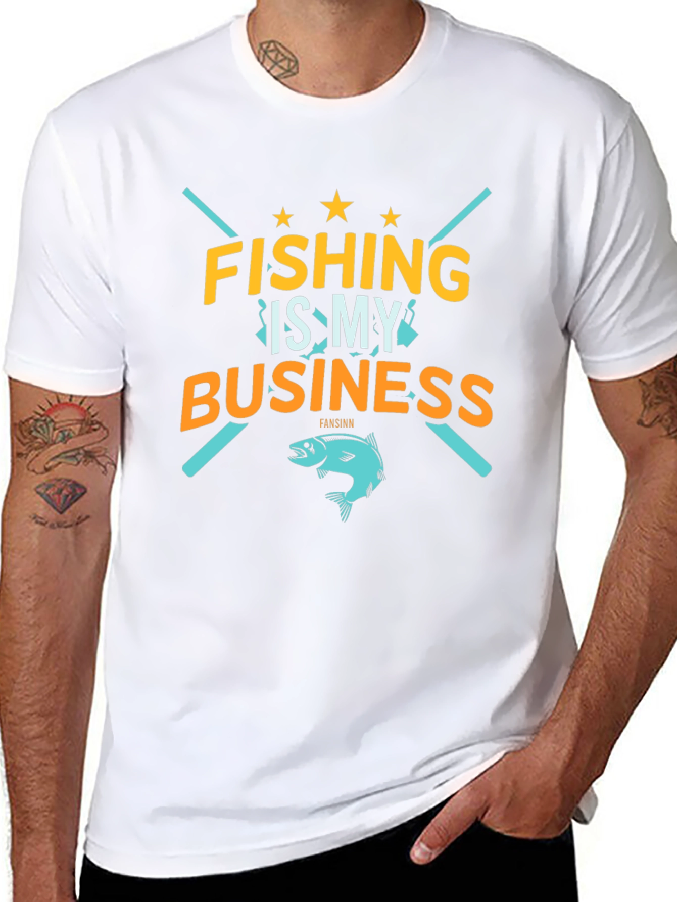Fishing Is My Business Graphic T-Shirt