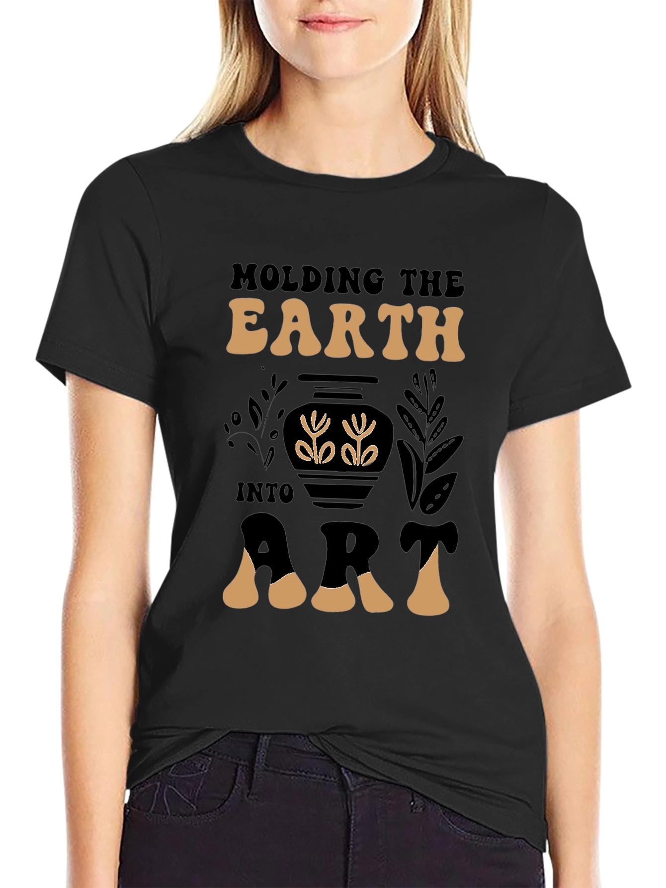 Molding the Earth Art T-Shirt Pottery Design